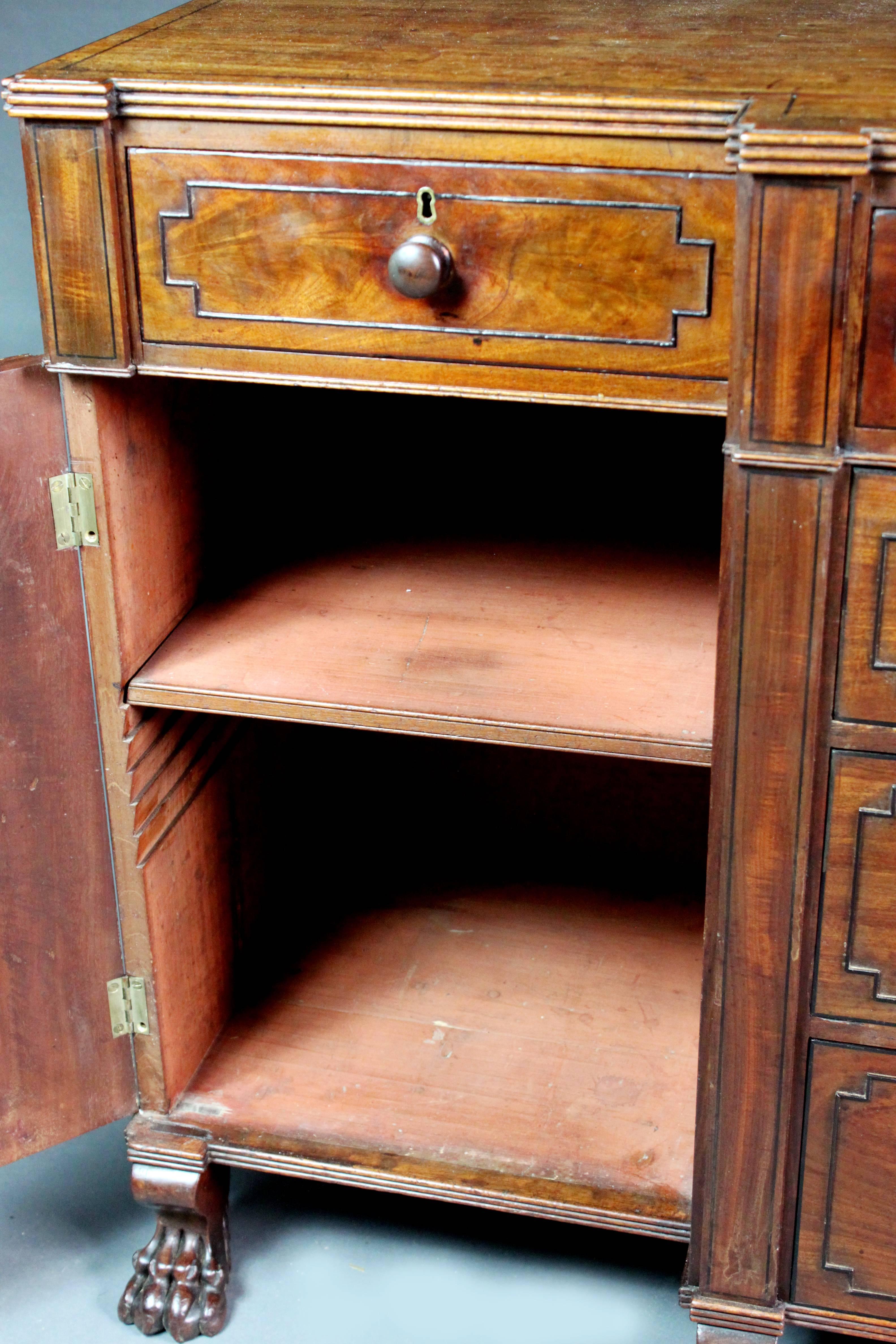 Antique Side Cabinet in Figured Mahogany 4