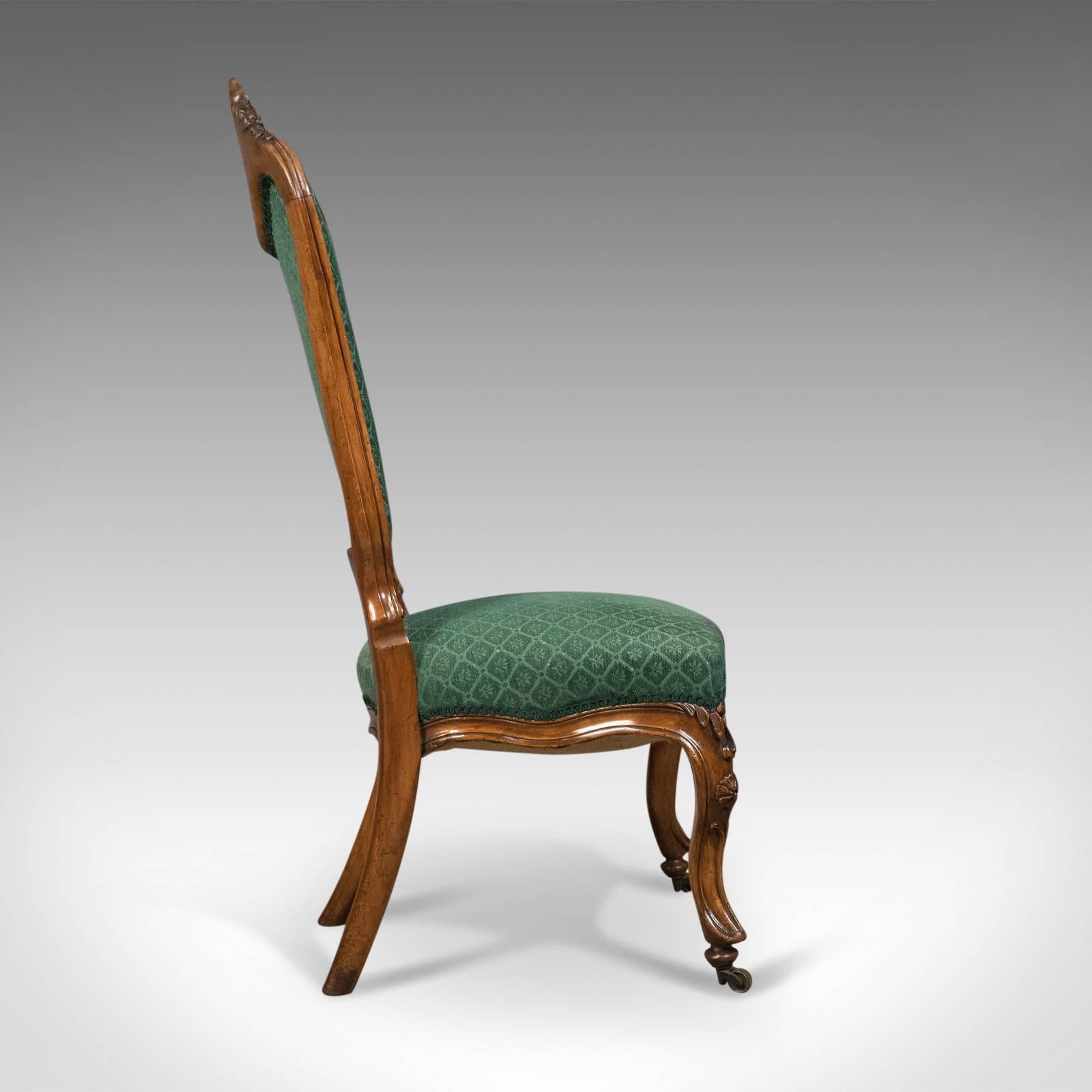 Regency Antique Side Chair, 19th Century, Nursing, Salon, English, Walnut, circa 1820