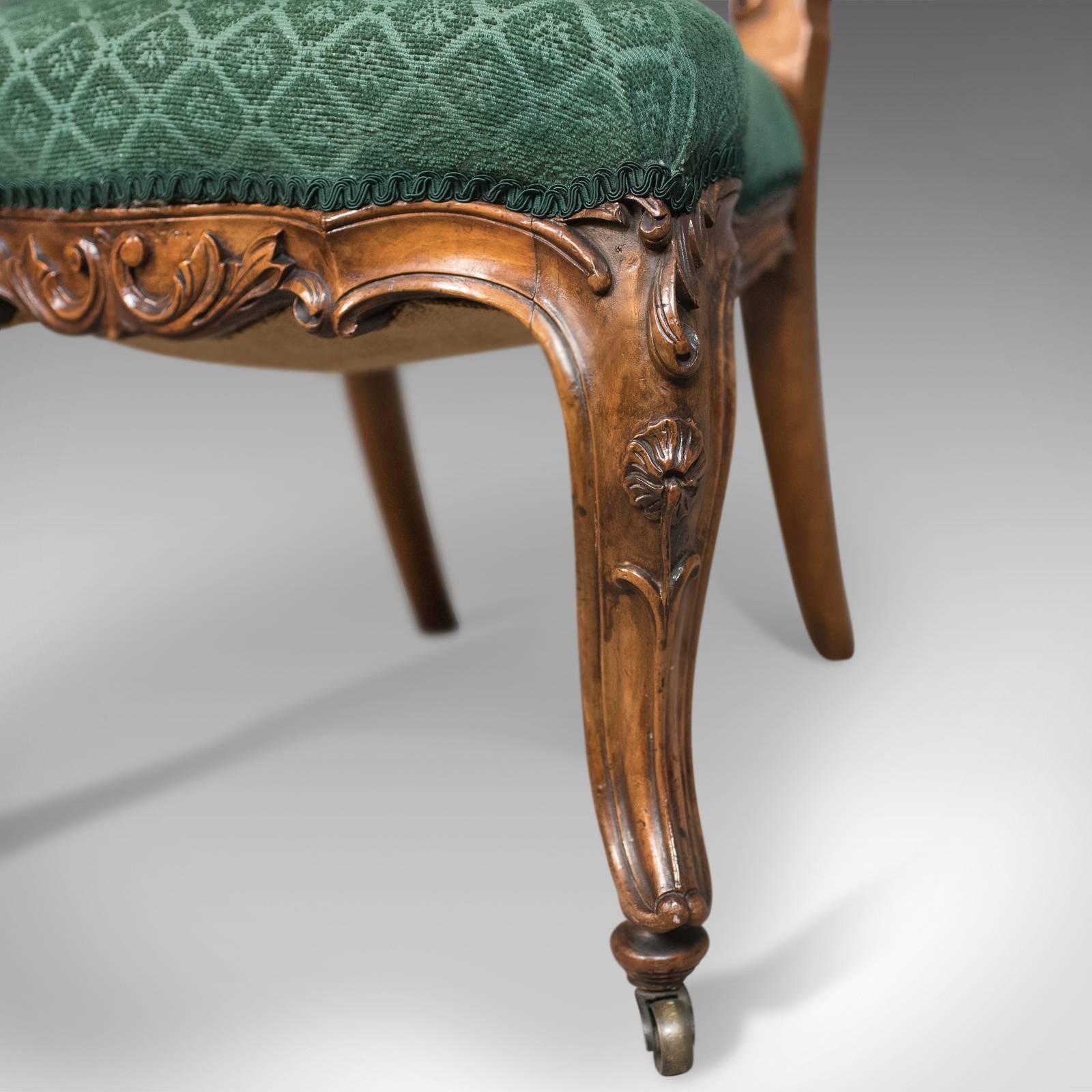 Antique Side Chair, 19th Century, Nursing, Salon, English, Walnut, circa 1820 5