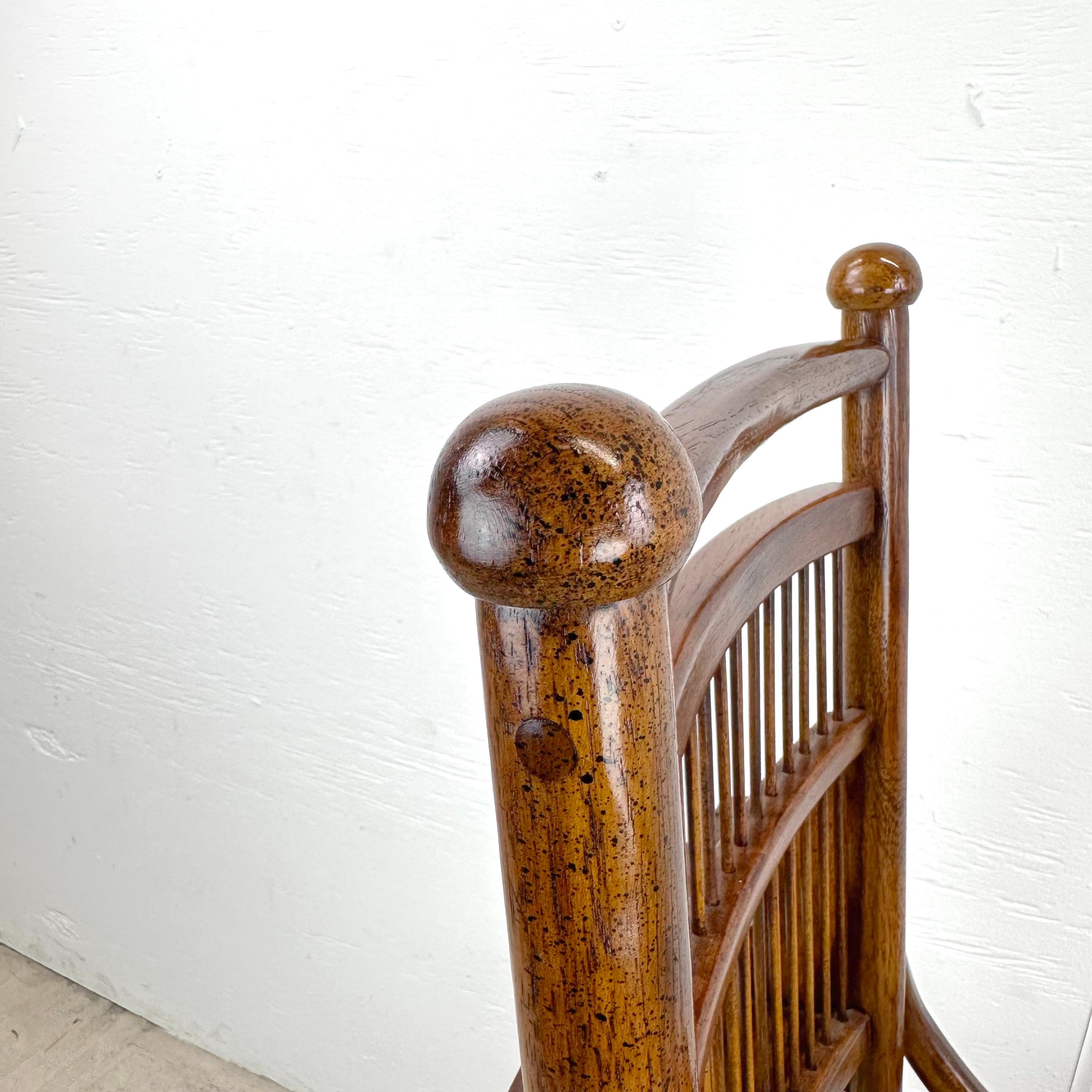 Antique Side Chair With Cane Seat and Spindle Back For Sale 5