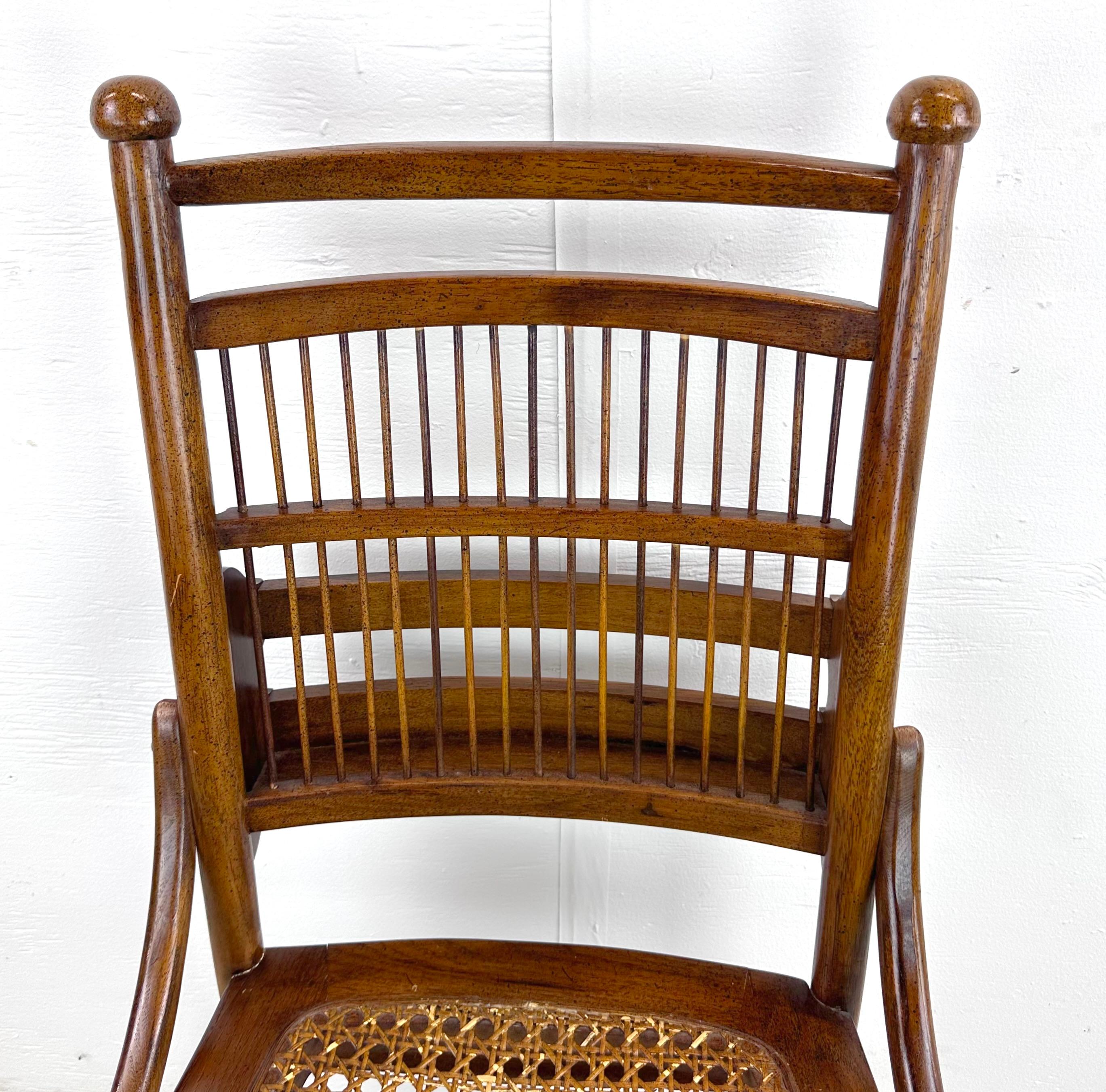 antique wooden chairs with cane seats