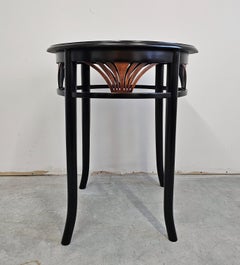 Antique Side or Cocktail Table with fan accent manufactured by J.J. Kohn