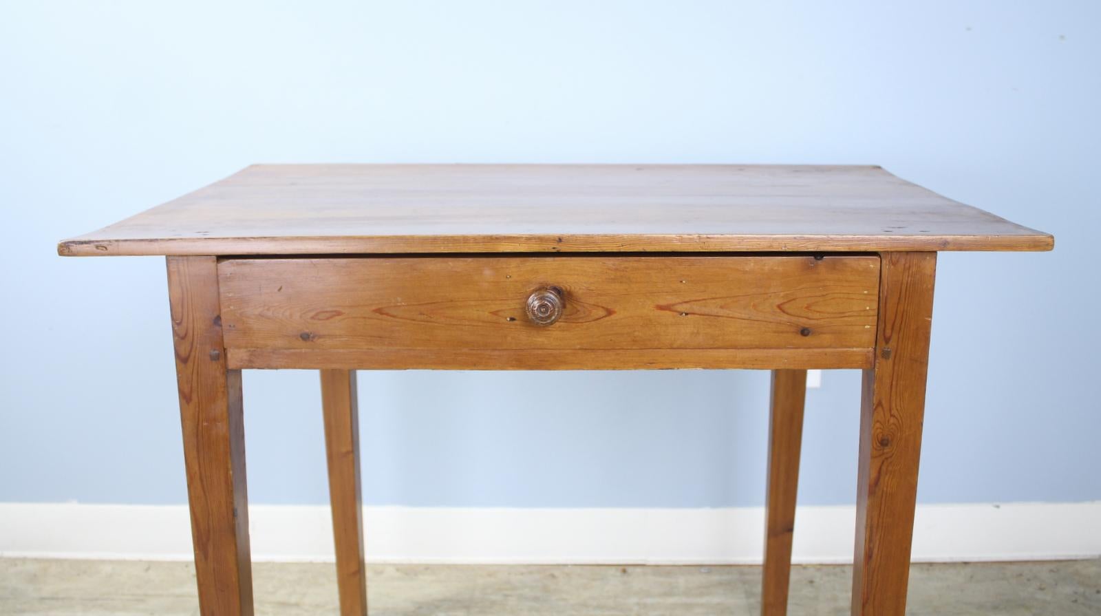 19th Century Antique Side or Writing Table in Pine