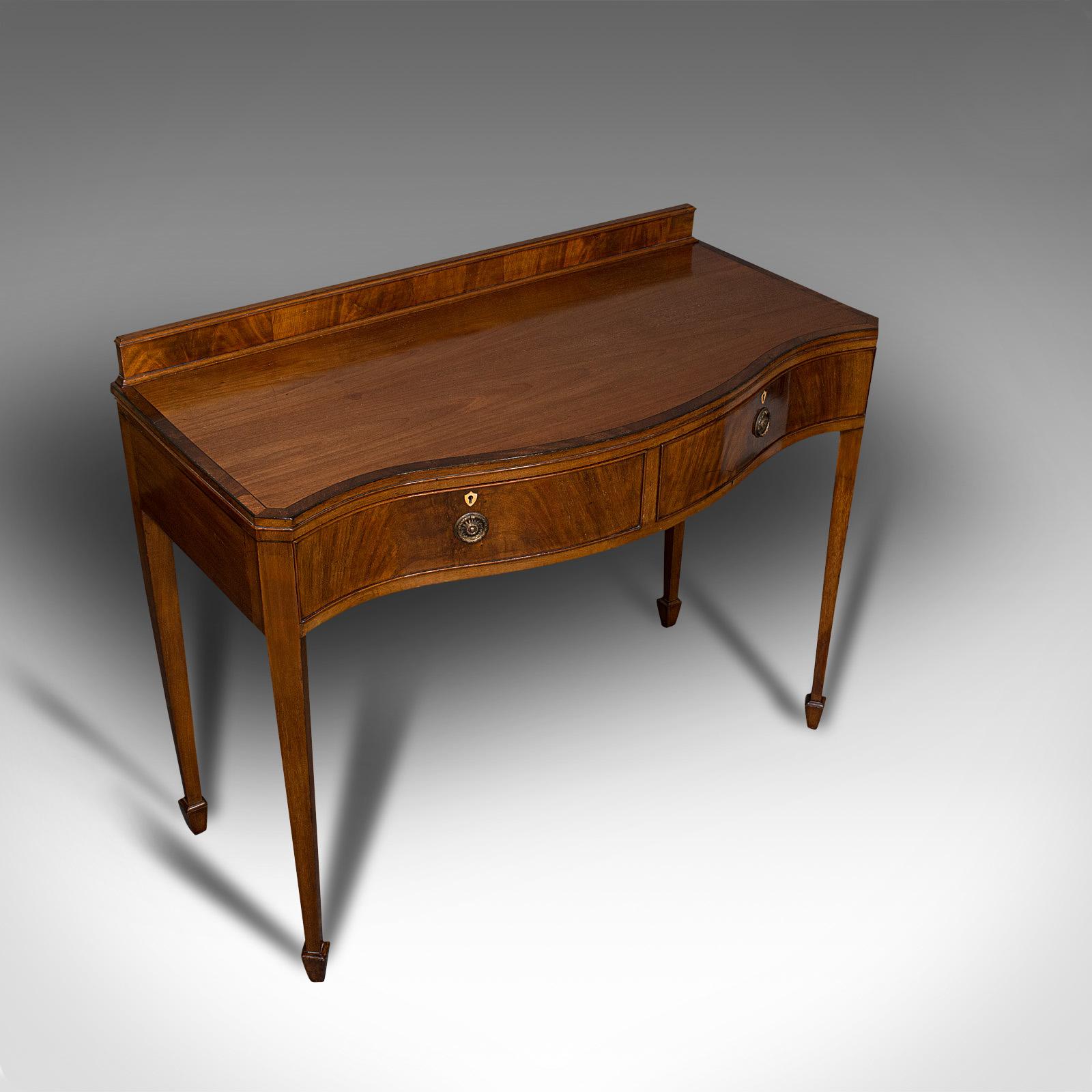 Antique Side Table, English, Mahogany, Buffet, Server, Hamptons, Edwardian, 1910 For Sale 2