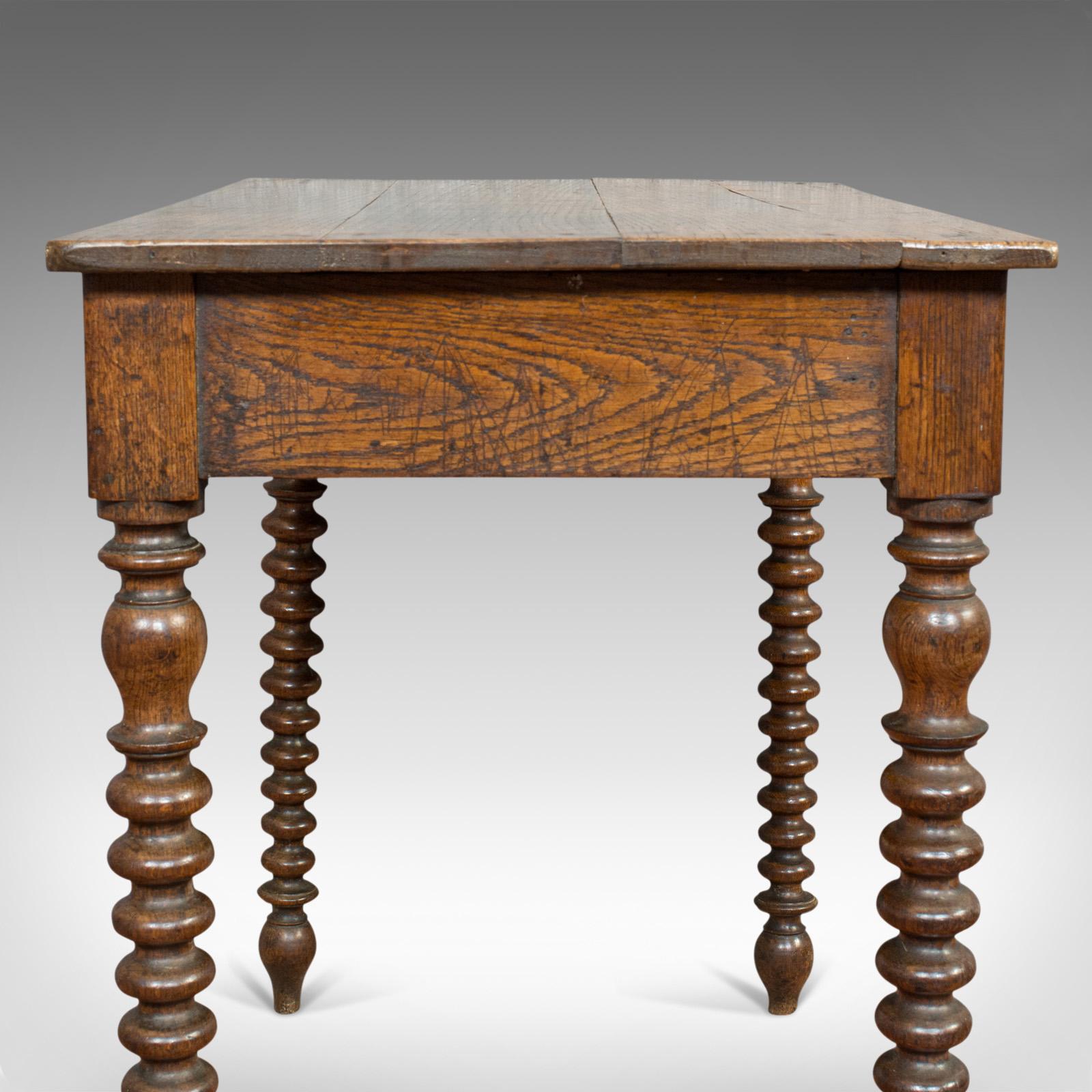 Antique Side Table, English, Oak, Desk, Occasional, Georgian, circa 1780 6