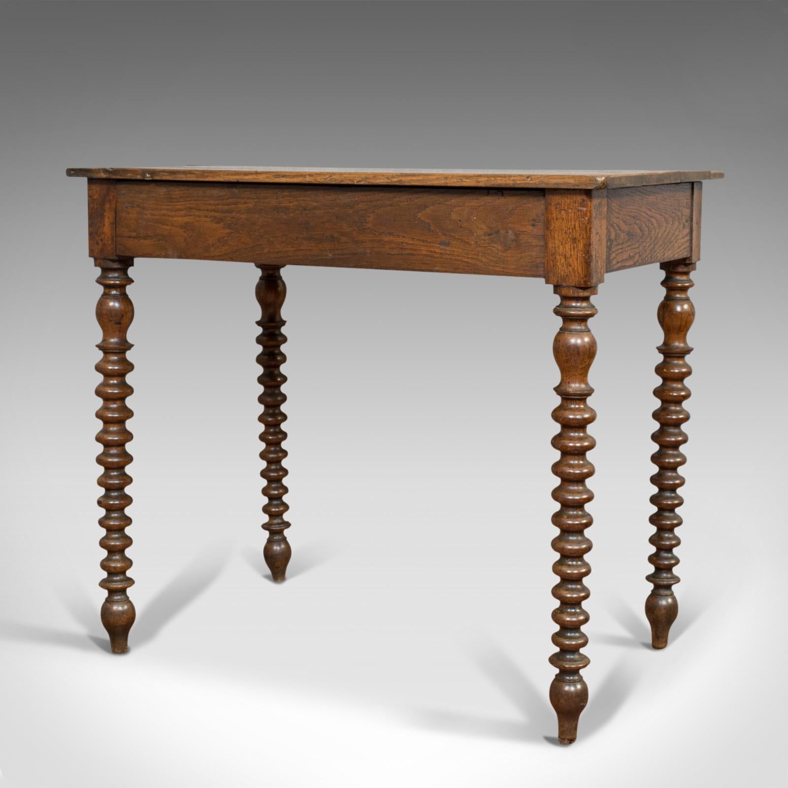 Antique Side Table, English, Oak, Desk, Occasional, Georgian, circa 1780 In Good Condition In Hele, Devon, GB