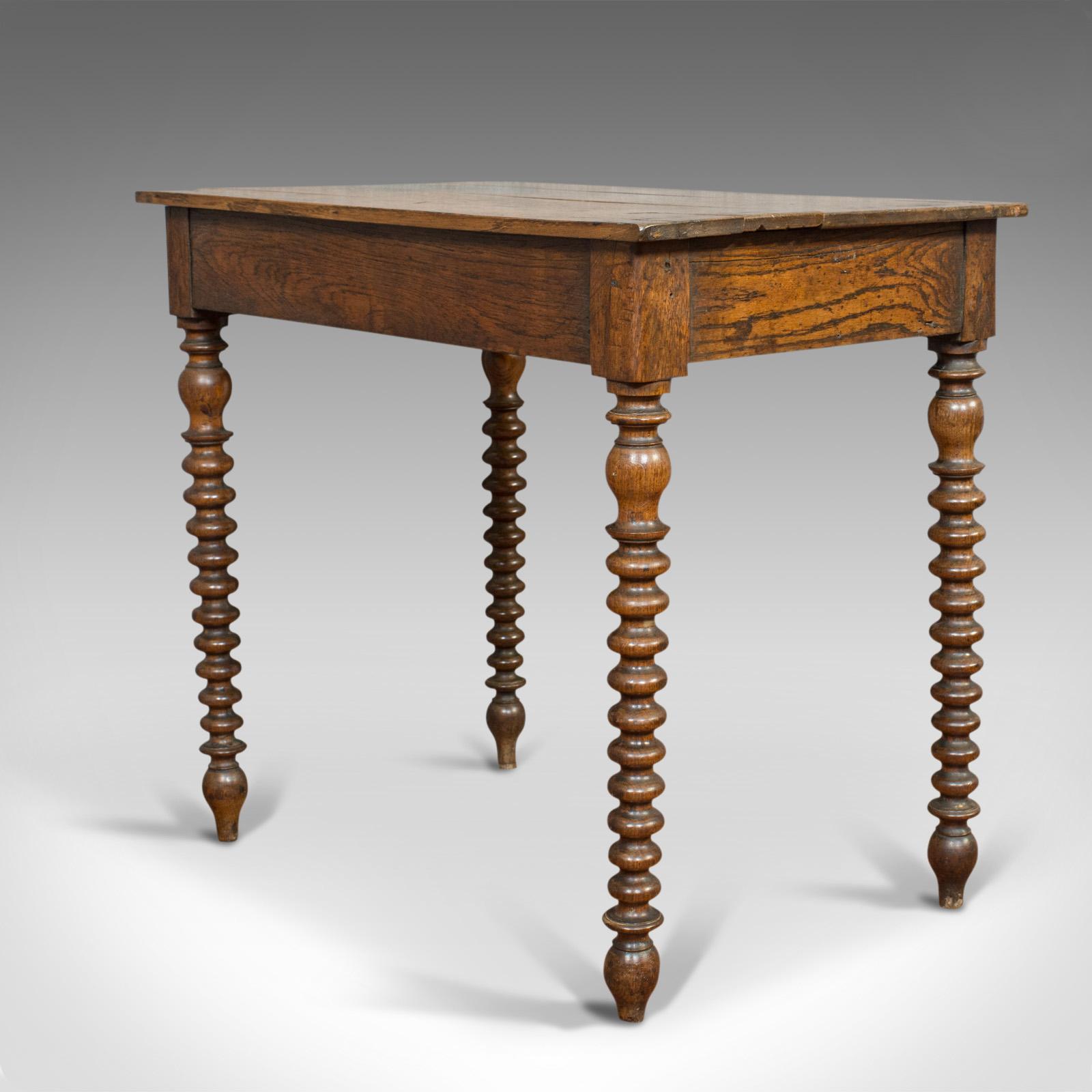 Antique Side Table, English, Oak, Desk, Occasional, Georgian, circa 1780 1