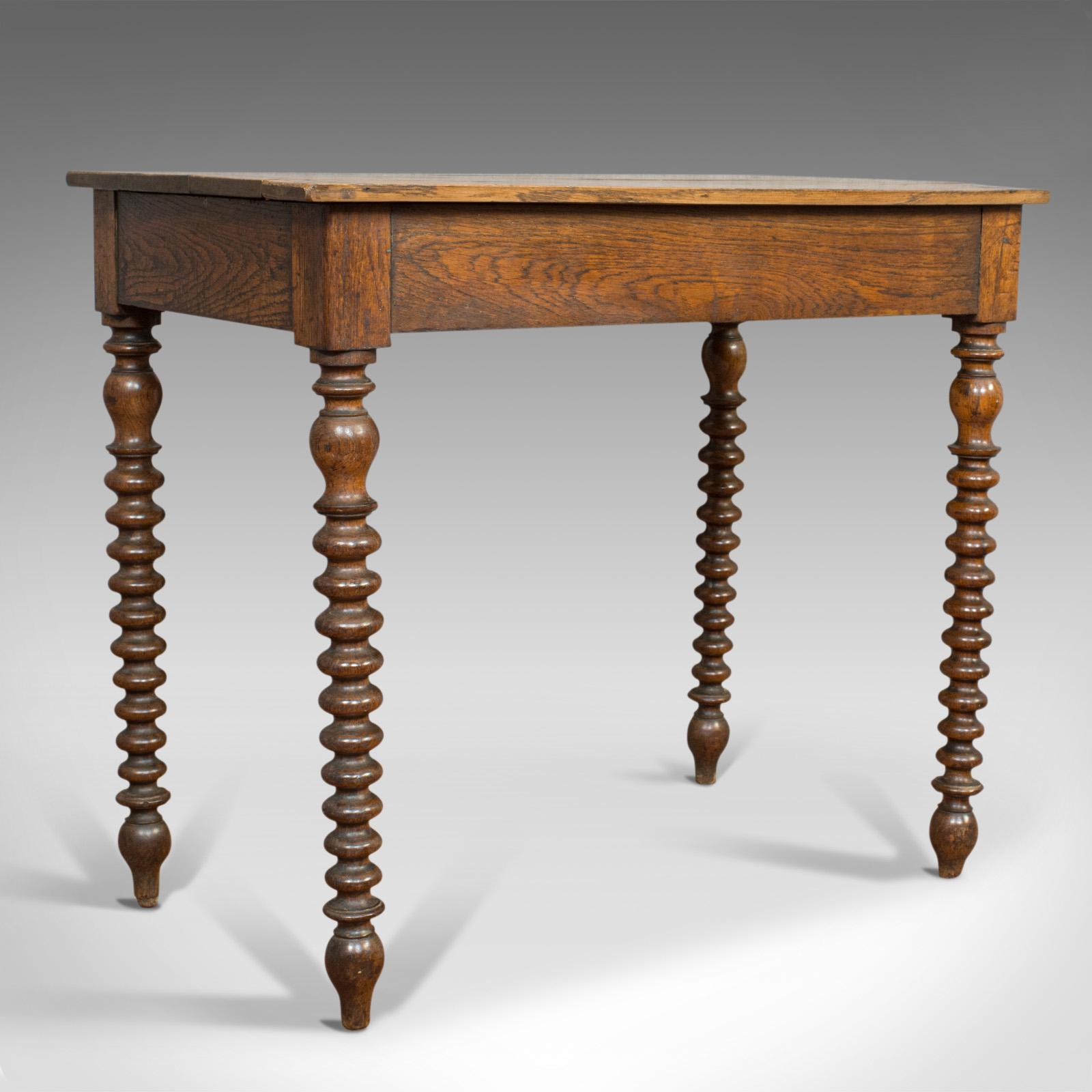 Antique Side Table, English, Oak, Desk, Occasional, Georgian, circa 1780 2