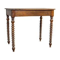 Antique Side Table, English, Oak, Desk, Occasional, Georgian, circa 1780