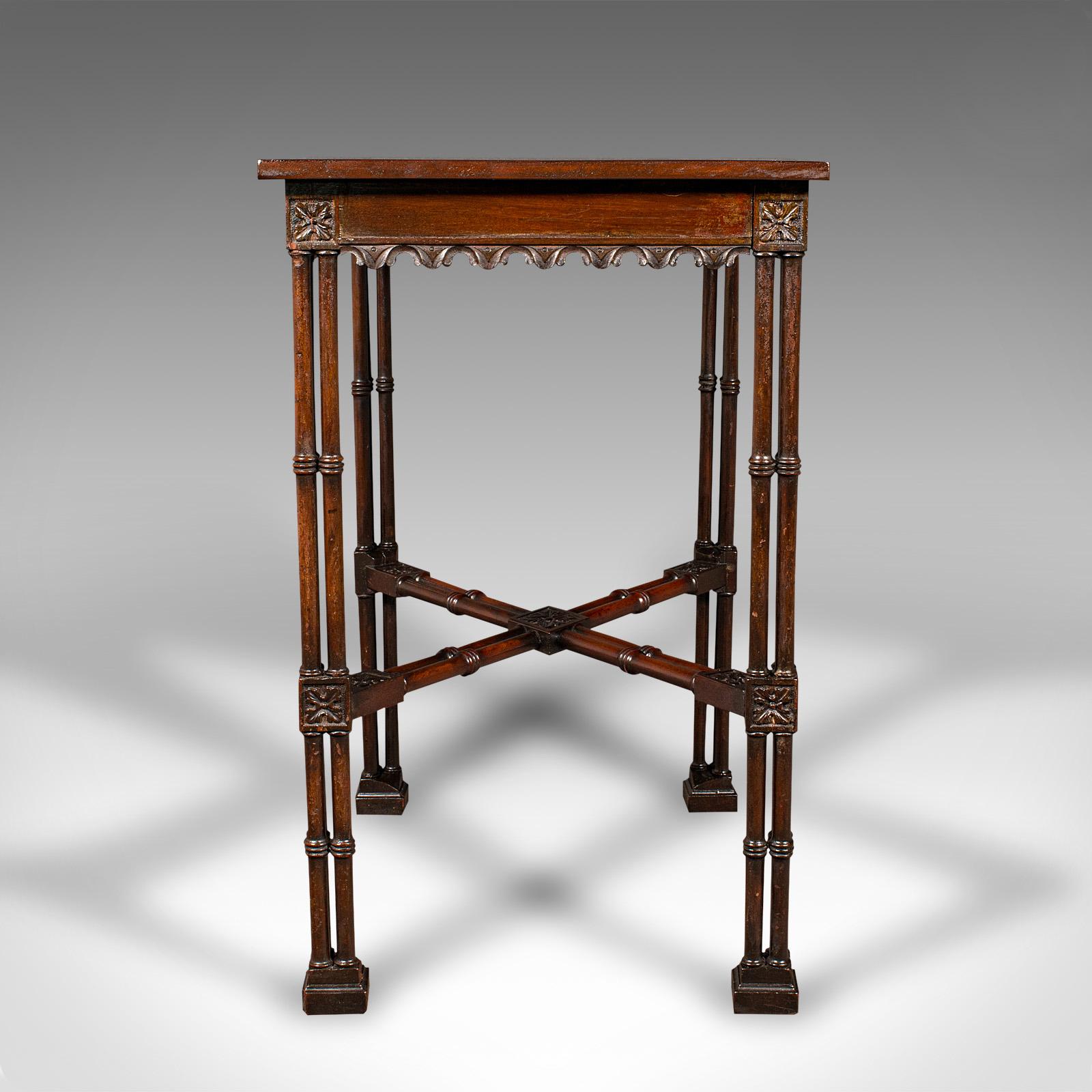 Antique Side Table, English, Occasional, Chippendale Taste, Georgian, Circa 1800 In Good Condition For Sale In Hele, Devon, GB