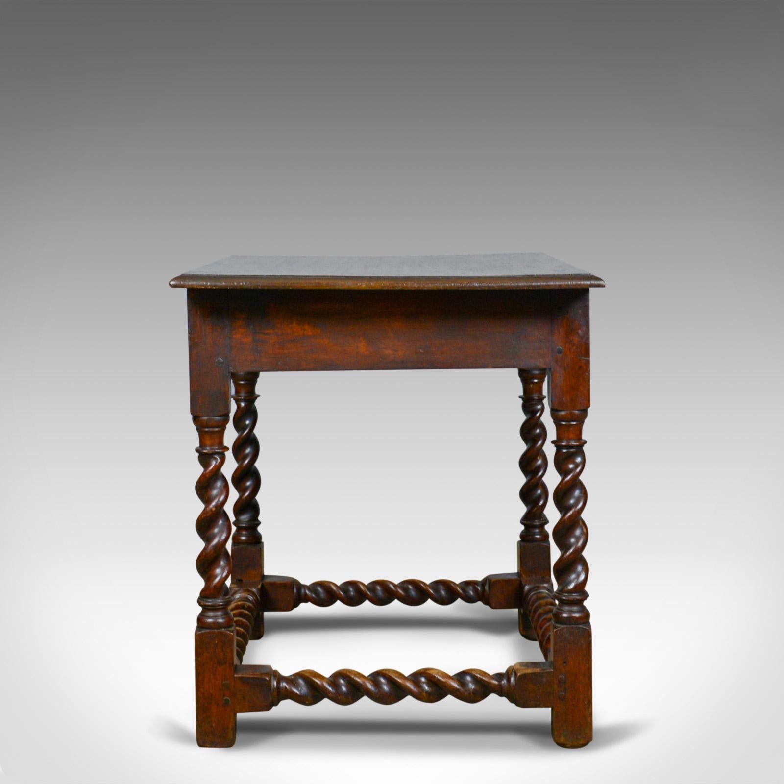 Antique Side Table, English, Victorian, English, Oak, Late 19th Century In Good Condition In Hele, Devon, GB