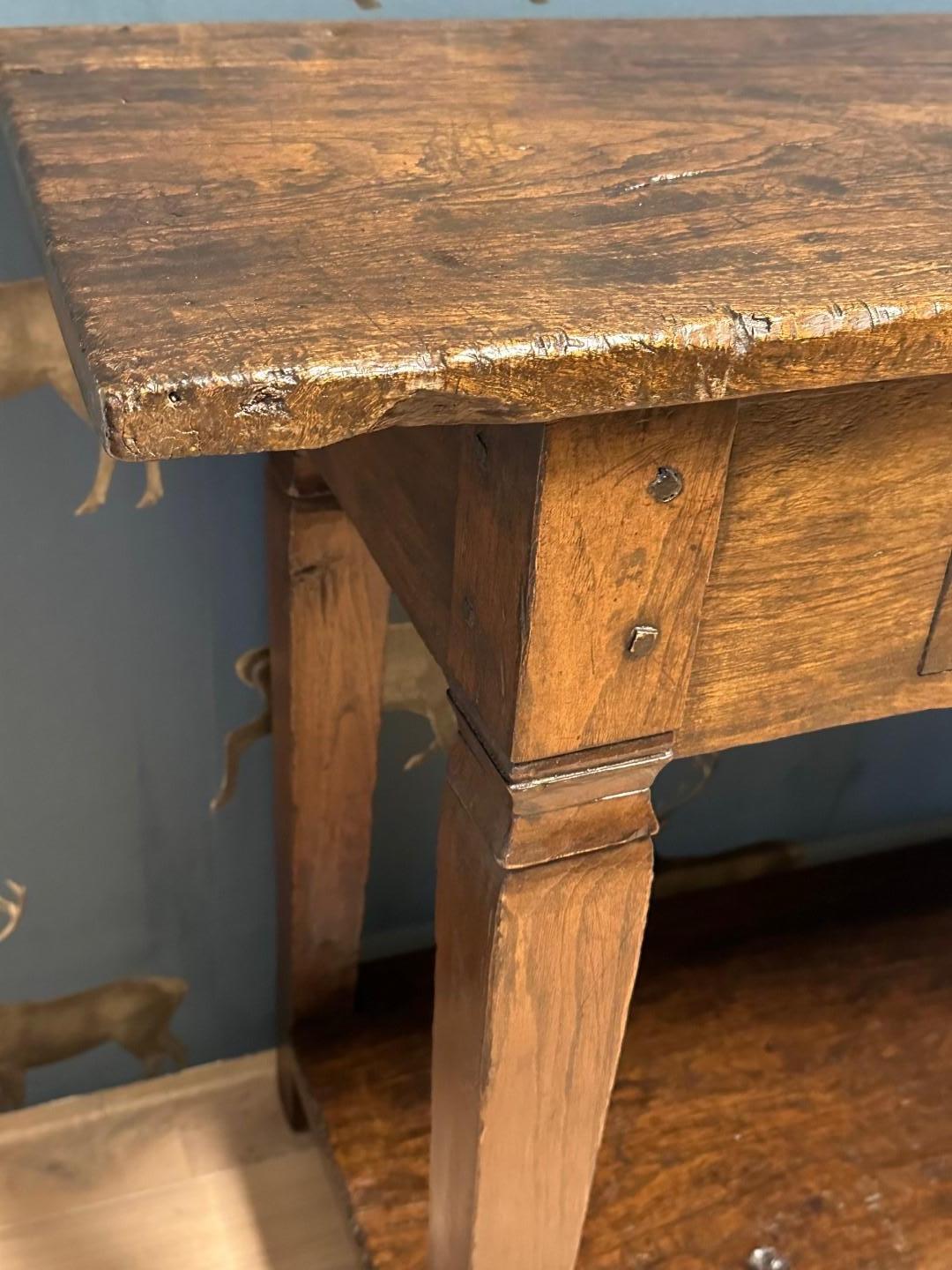 Teak antique side table
