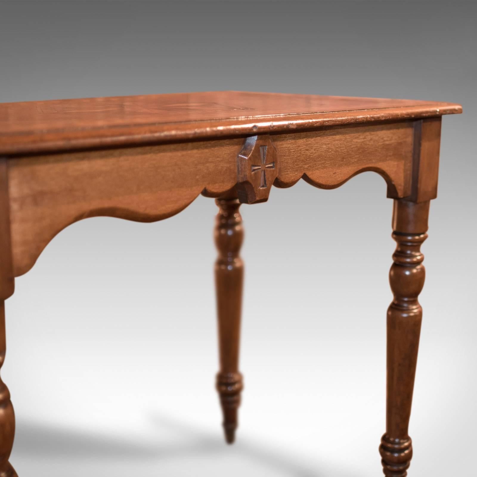 British Antique Side Table, Georgian Oak, circa 1800