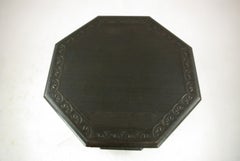Antique Side Table, Jacobean Oak Octagonal Center Table, Scotland 1890s, B1363