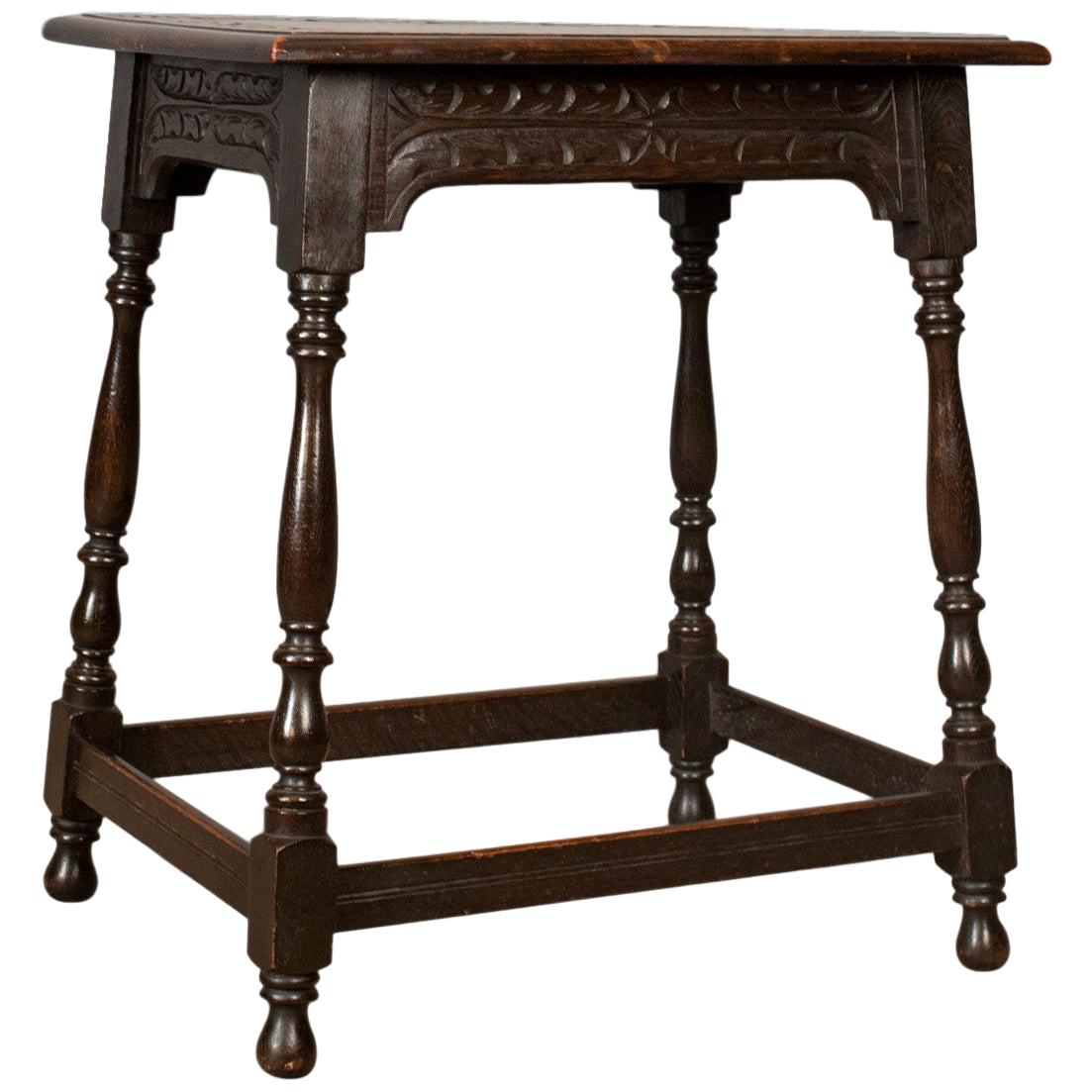 Antique Side Or Coffee Table Edwardian Jacobean Revival English