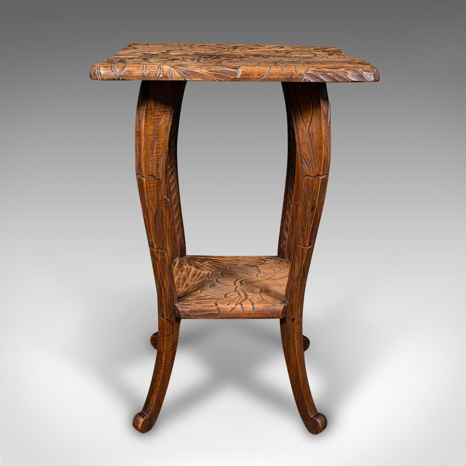 Antiker Beistelltisch, Japanisch, Lampe, Jardiniere Stand, Arts & Craft, Edwardian (20. Jahrhundert) im Angebot