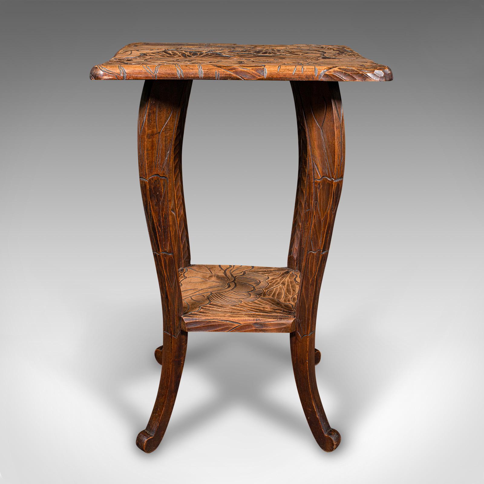 Antiker Beistelltisch, Japanisch, Lampe, Jardiniere Stand, Arts & Craft, Edwardian im Angebot 1
