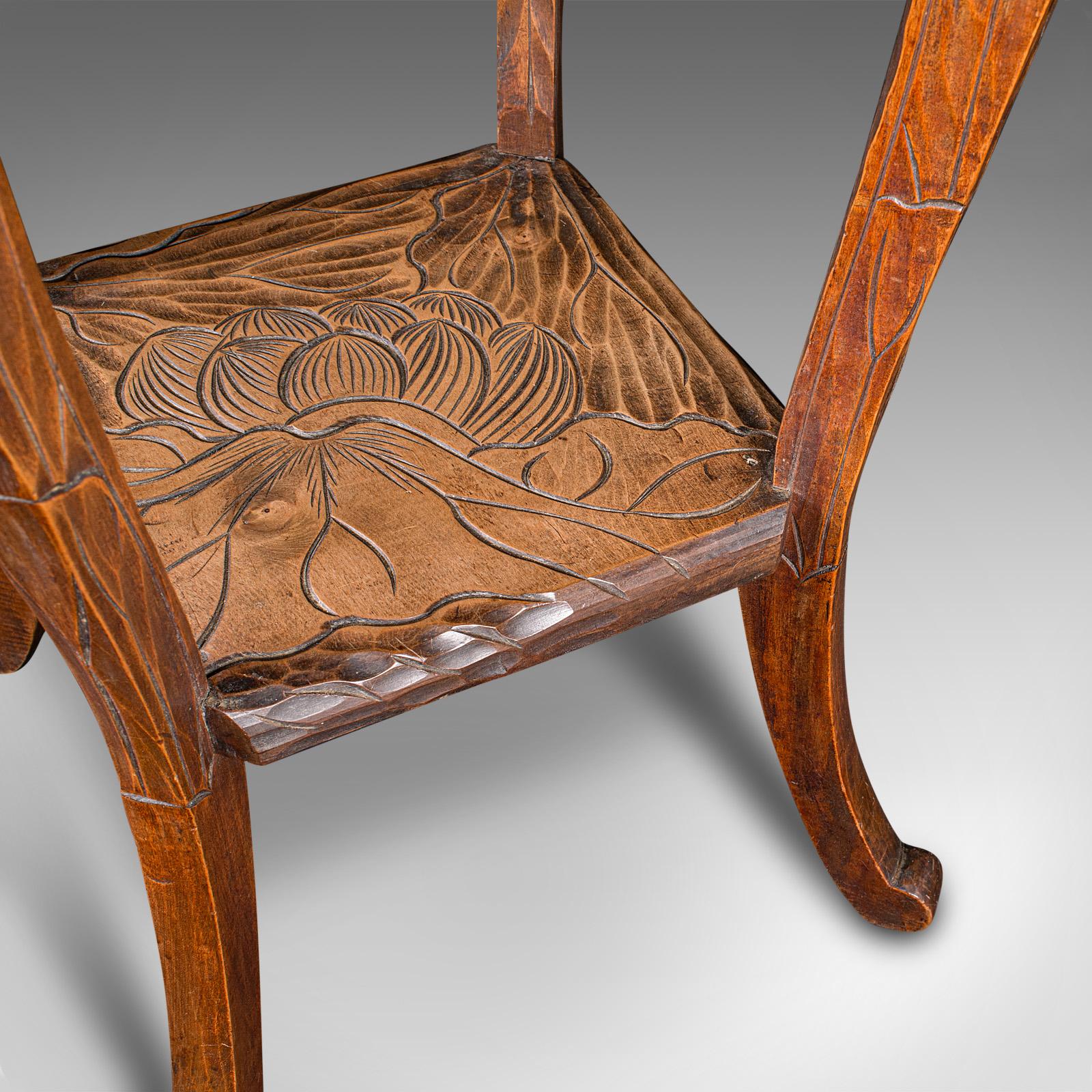 Antiker Beistelltisch, Japanisch, Lampe, Jardiniere Stand, Arts & Craft, Edwardian im Angebot 3