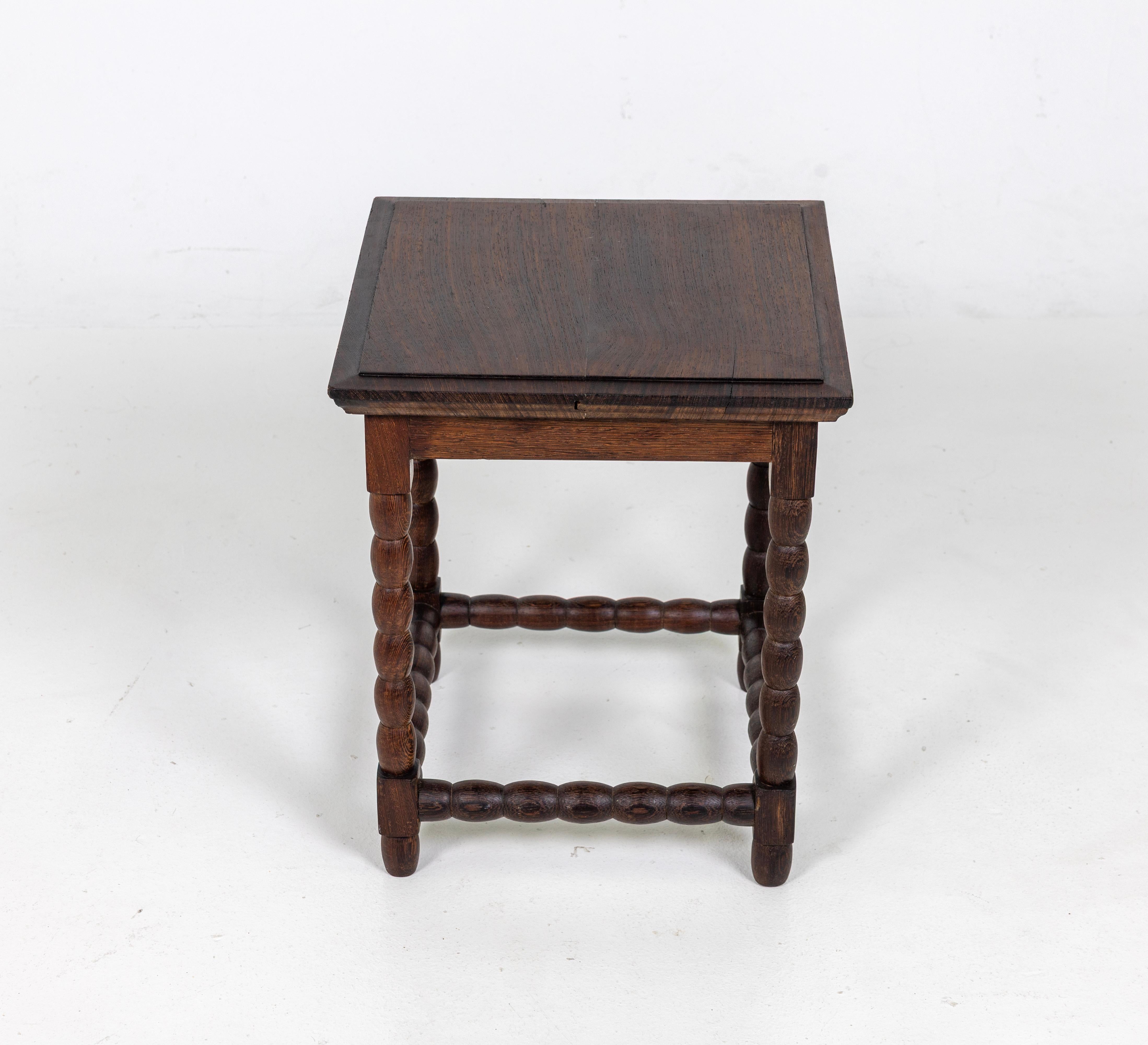 Antique Side Table, made of solid Wenge Wood.
