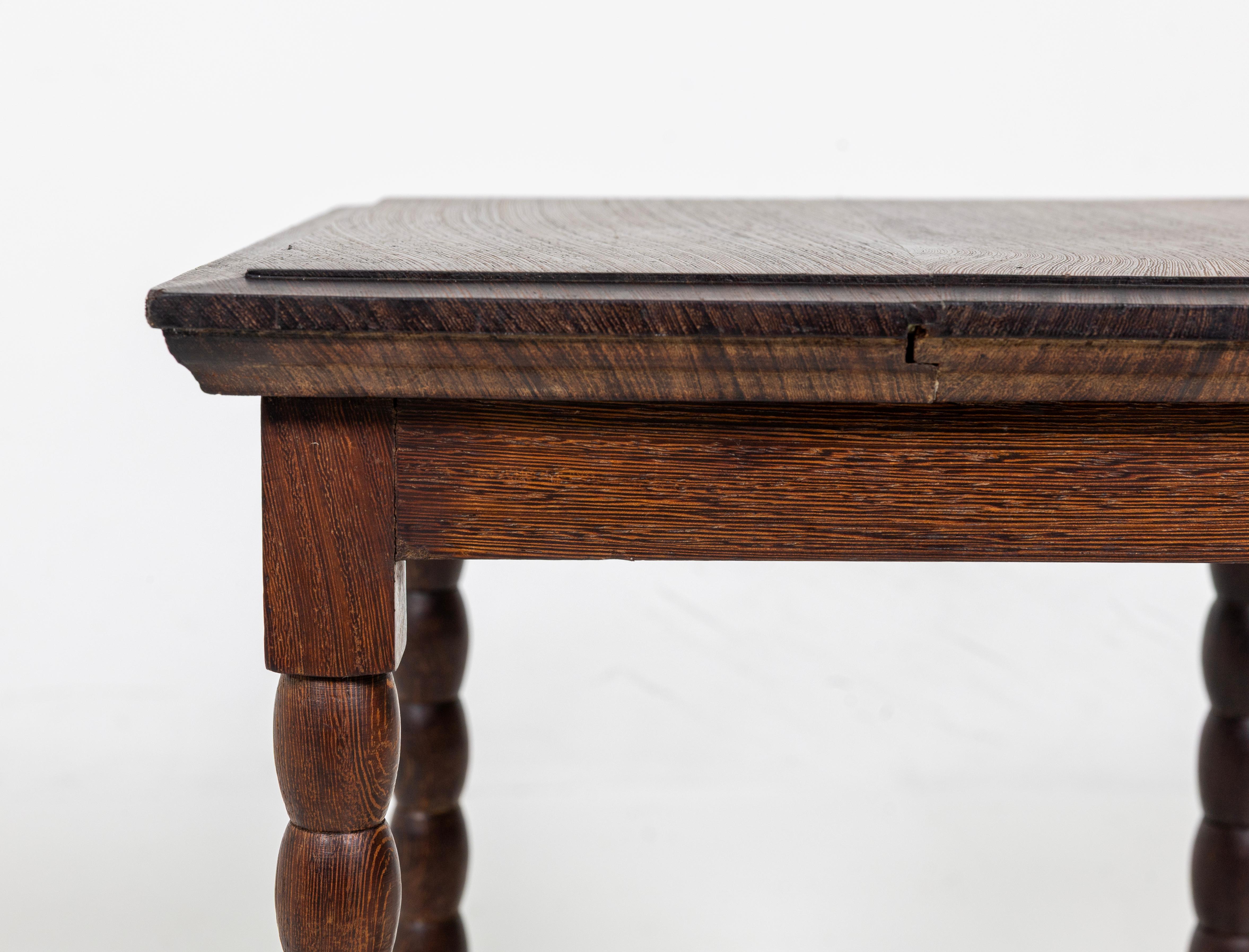 Antique Side Table, Solid Wenge For Sale 1