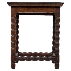 Mesa auxiliar antigua, wengué macizo