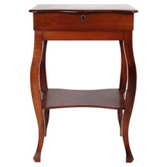 Antique Side Table with a Shelf in Mahogany from Around the 1880