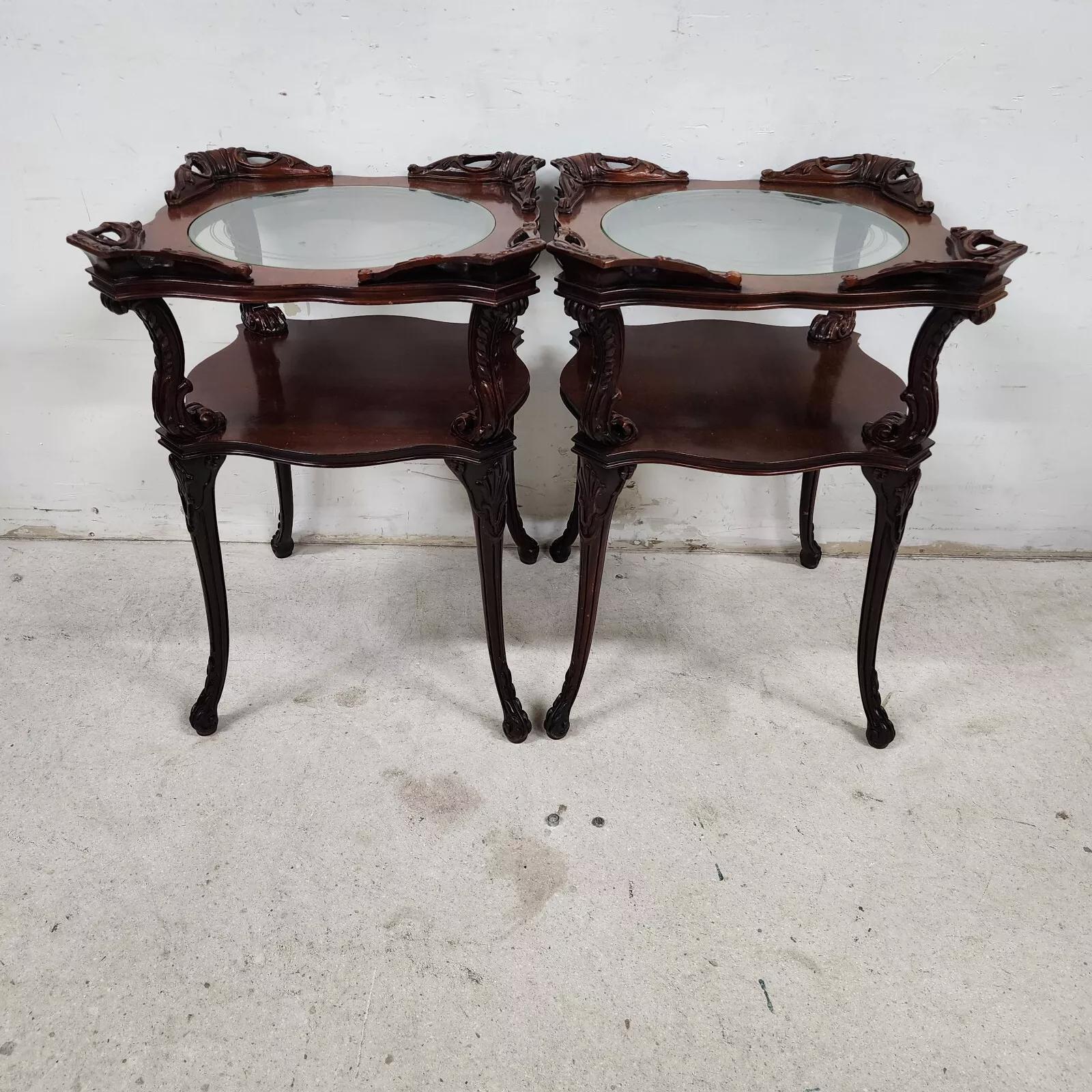 Antique Side Tables Louis XV by Adams Always Pair For Sale 7