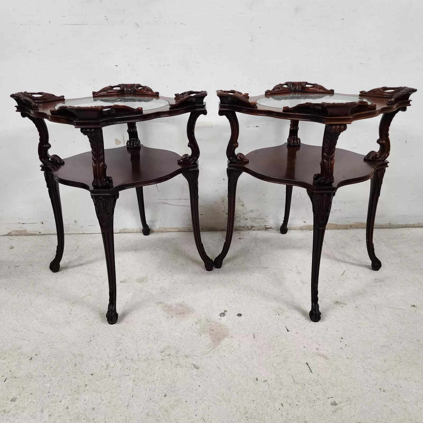 Antique Side Tables Louis XV by Adams Always Pair For Sale 8