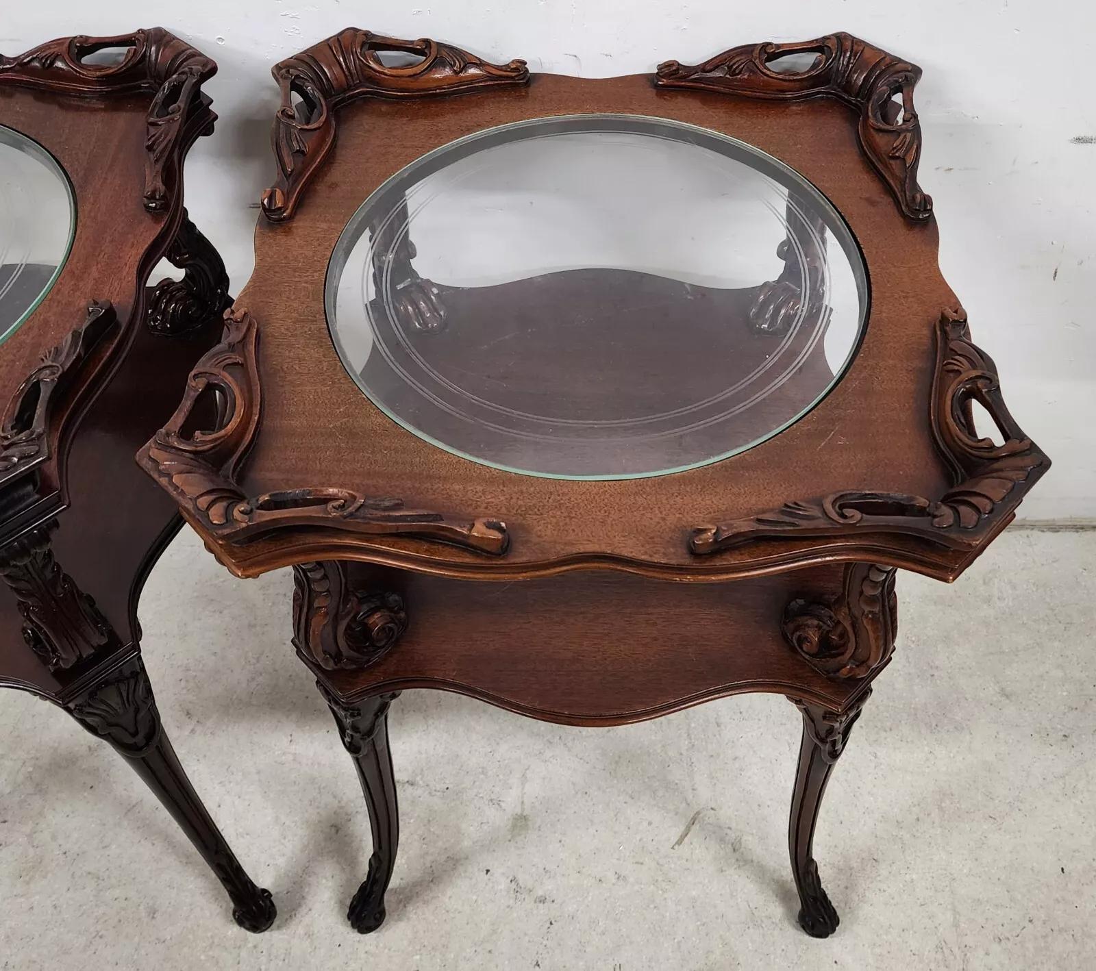 20th Century Antique Side Tables Louis XV by Adams Always Pair For Sale