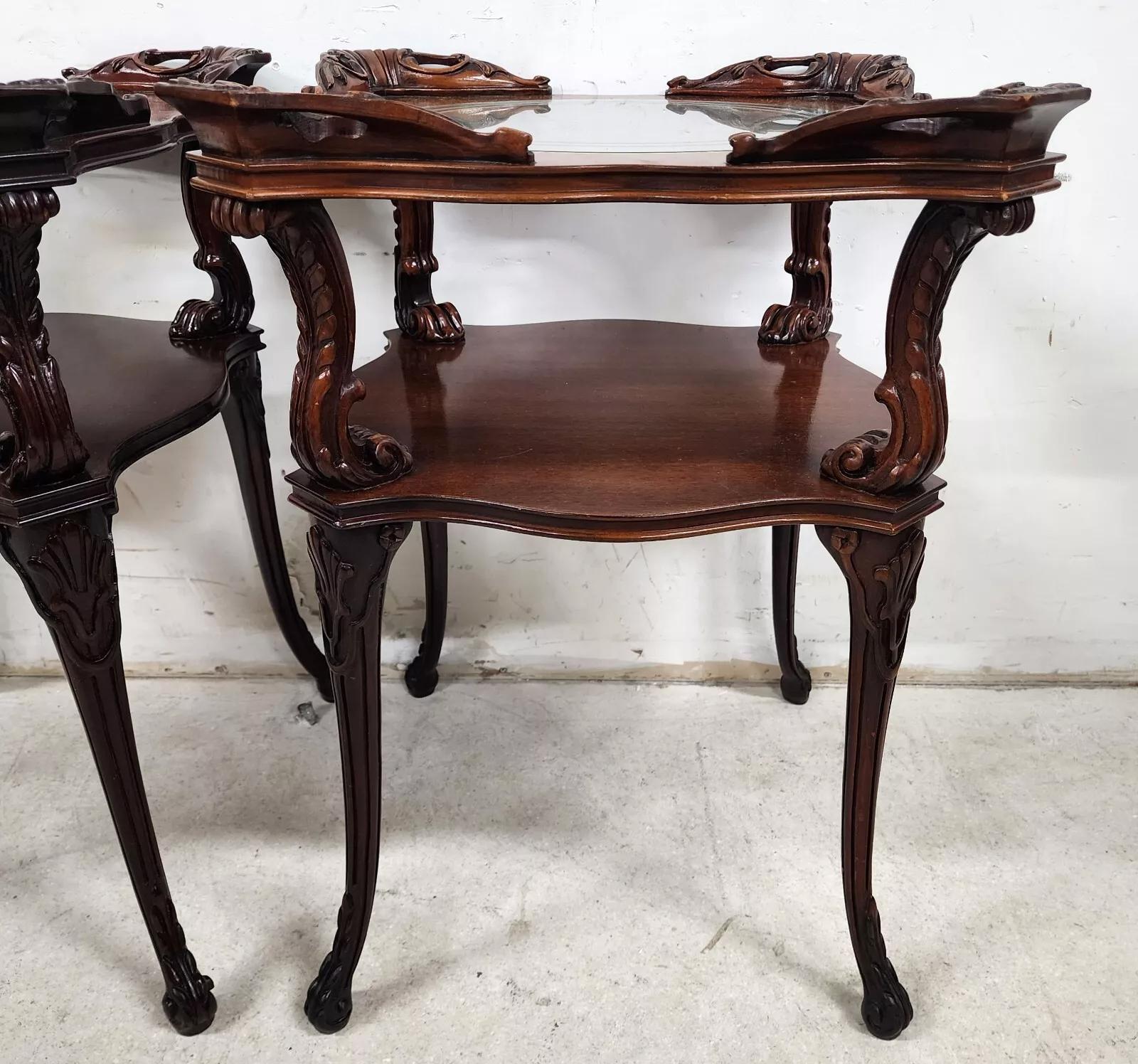 Antique Side Tables Louis XV by Adams Always Pair For Sale 1