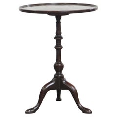 Antigua mesa auxiliar / de vino con tablero de una sola pieza de principios del siglo XIX