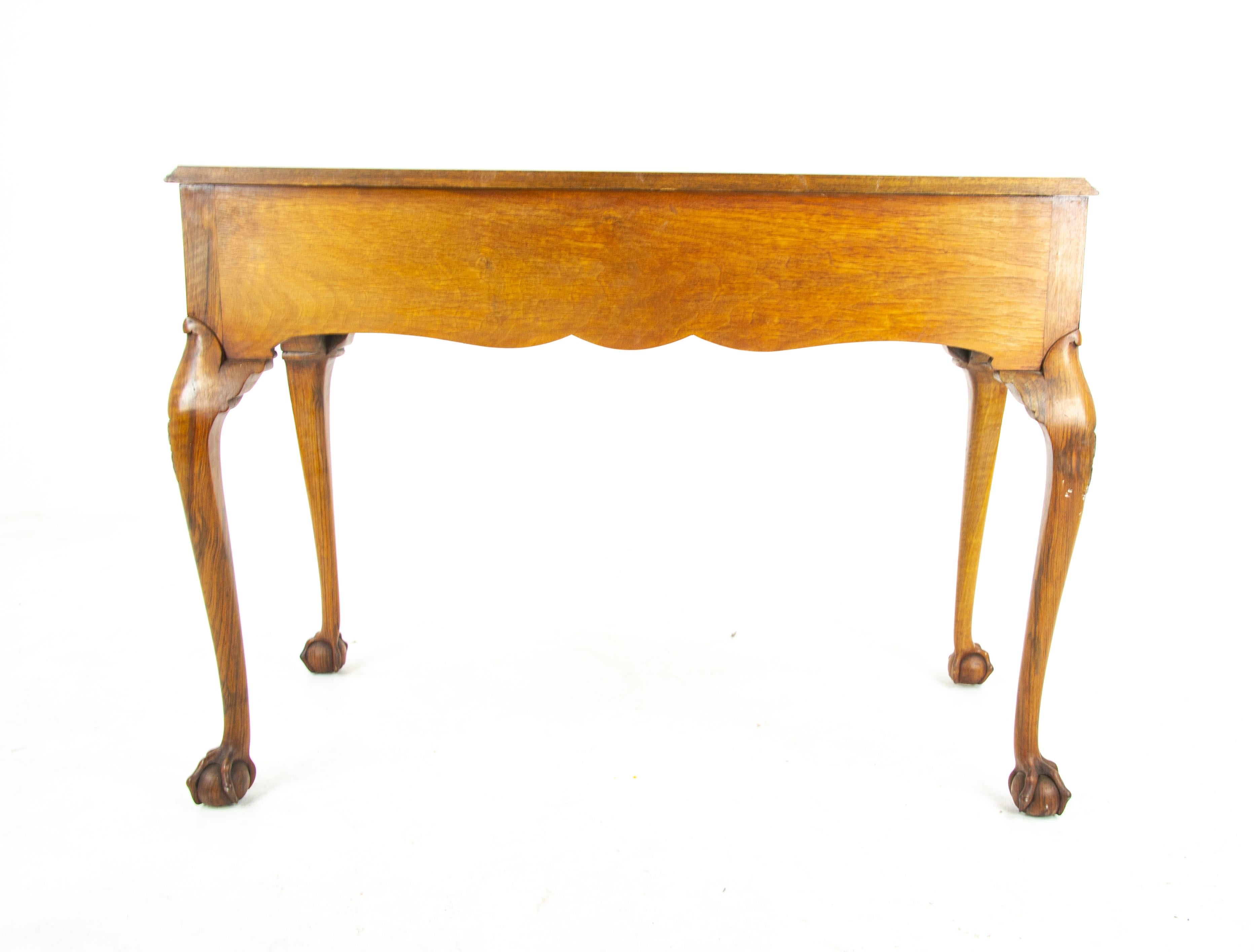 Hand-Crafted Antique Sideboard, Antique Server, Burr Walnut, Serpentine, Scotland 1930, B1347