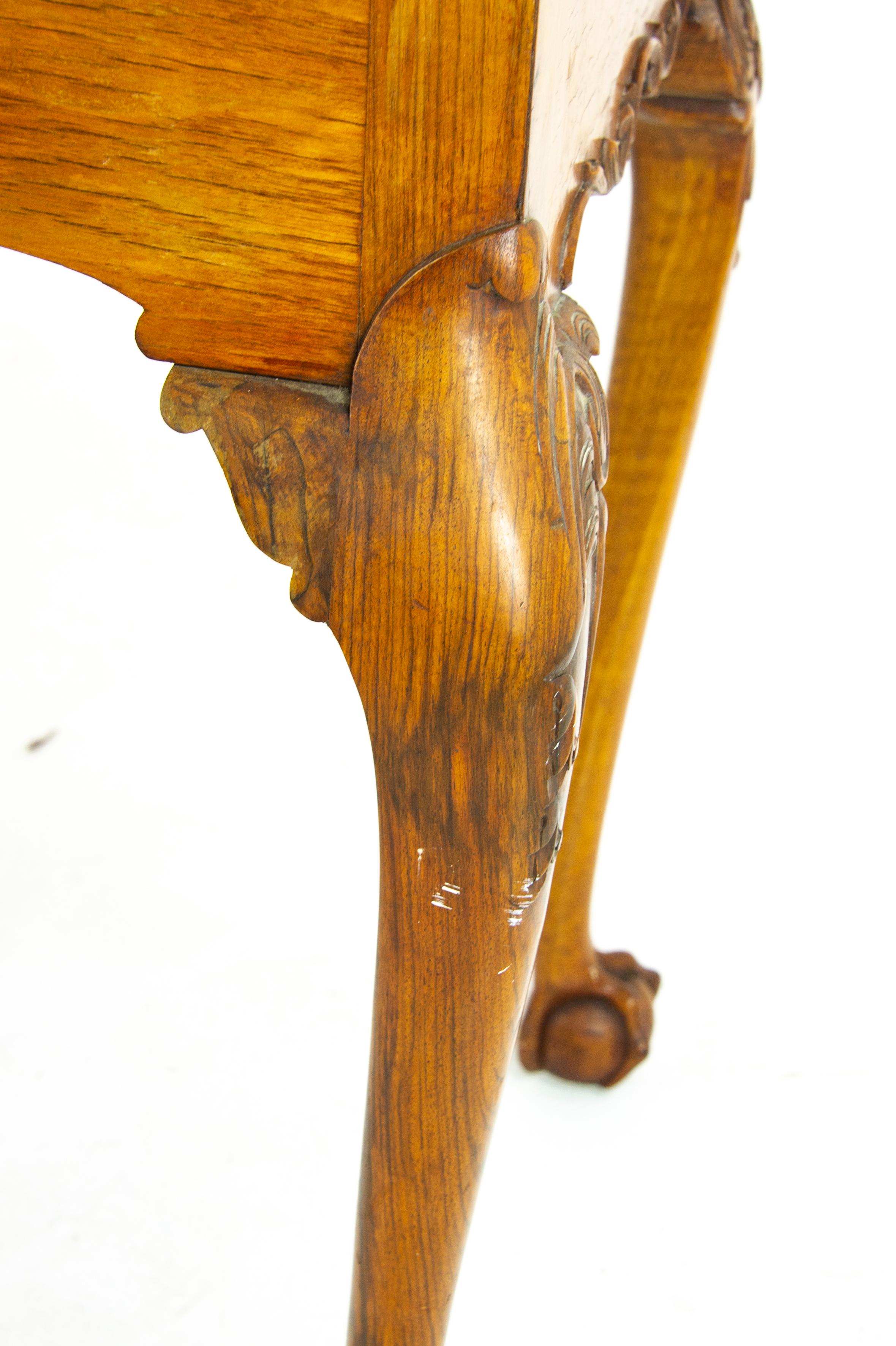 Antique Sideboard, Antique Server, Burr Walnut, Serpentine, Scotland 1930, B1347 2