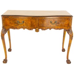 Antique Sideboard, Antique Server, Burr Walnut, Serpentine, Scotland 1930, B1347