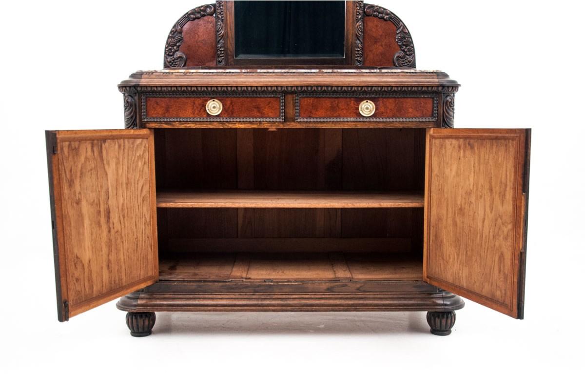 antique sideboard buffet with mirror