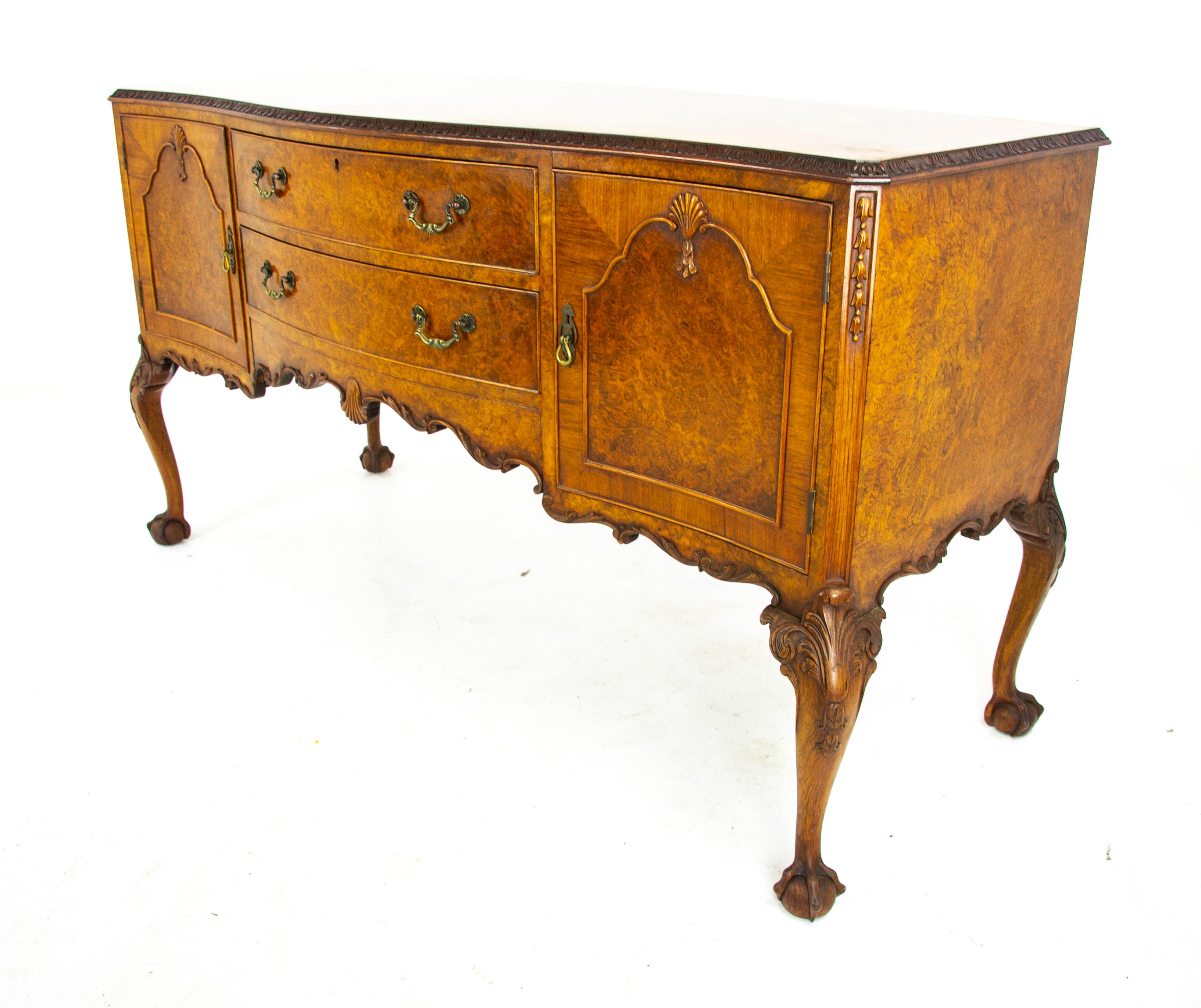 antique walnut sideboard