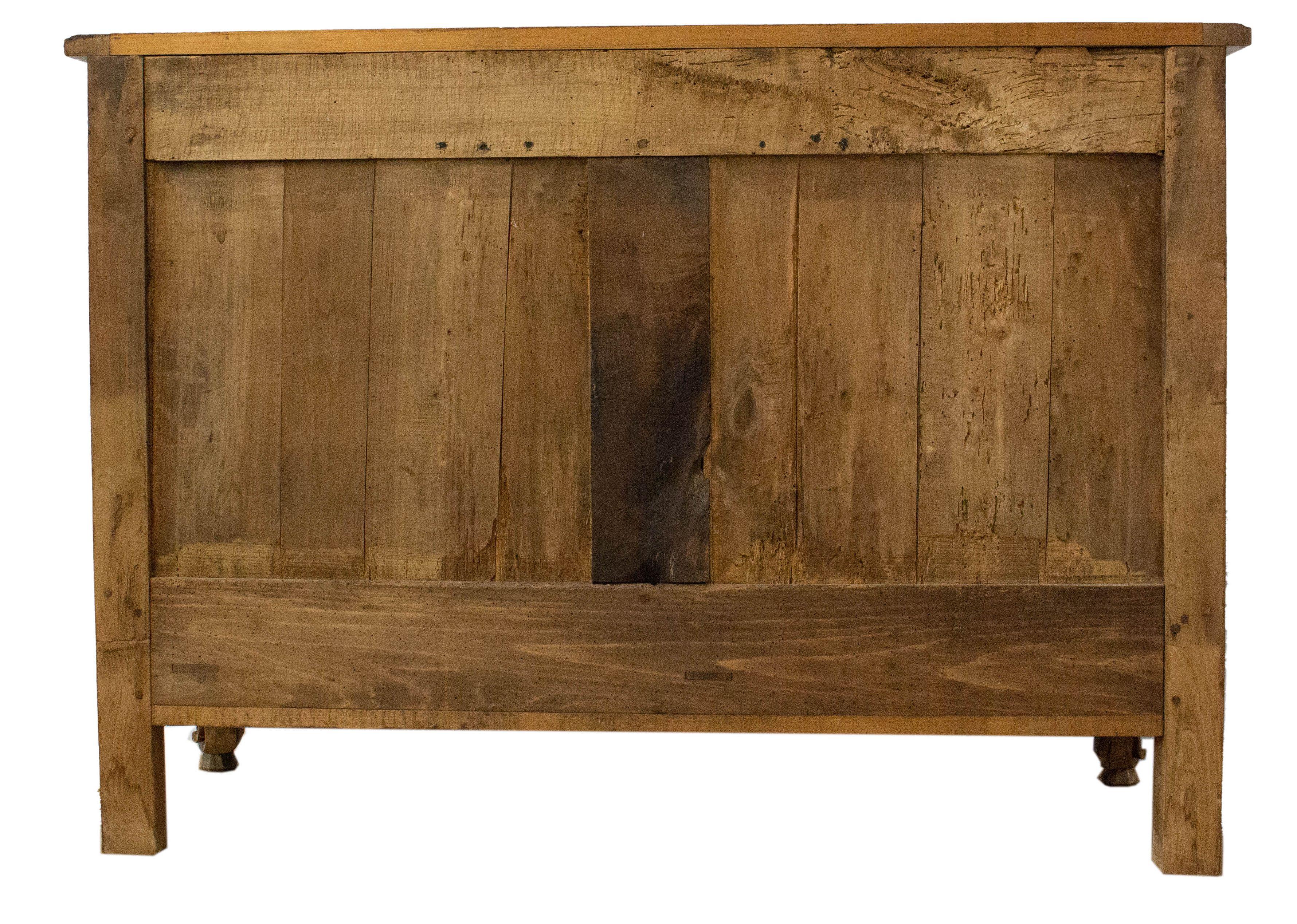 Antique Sideboard Dresser French Louis XV Carved Walnut Buffet, 19th Century For Sale 4