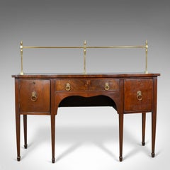 Antique Sideboard, English, Regency, Server, Mahogany, 19th Century, circa 1830