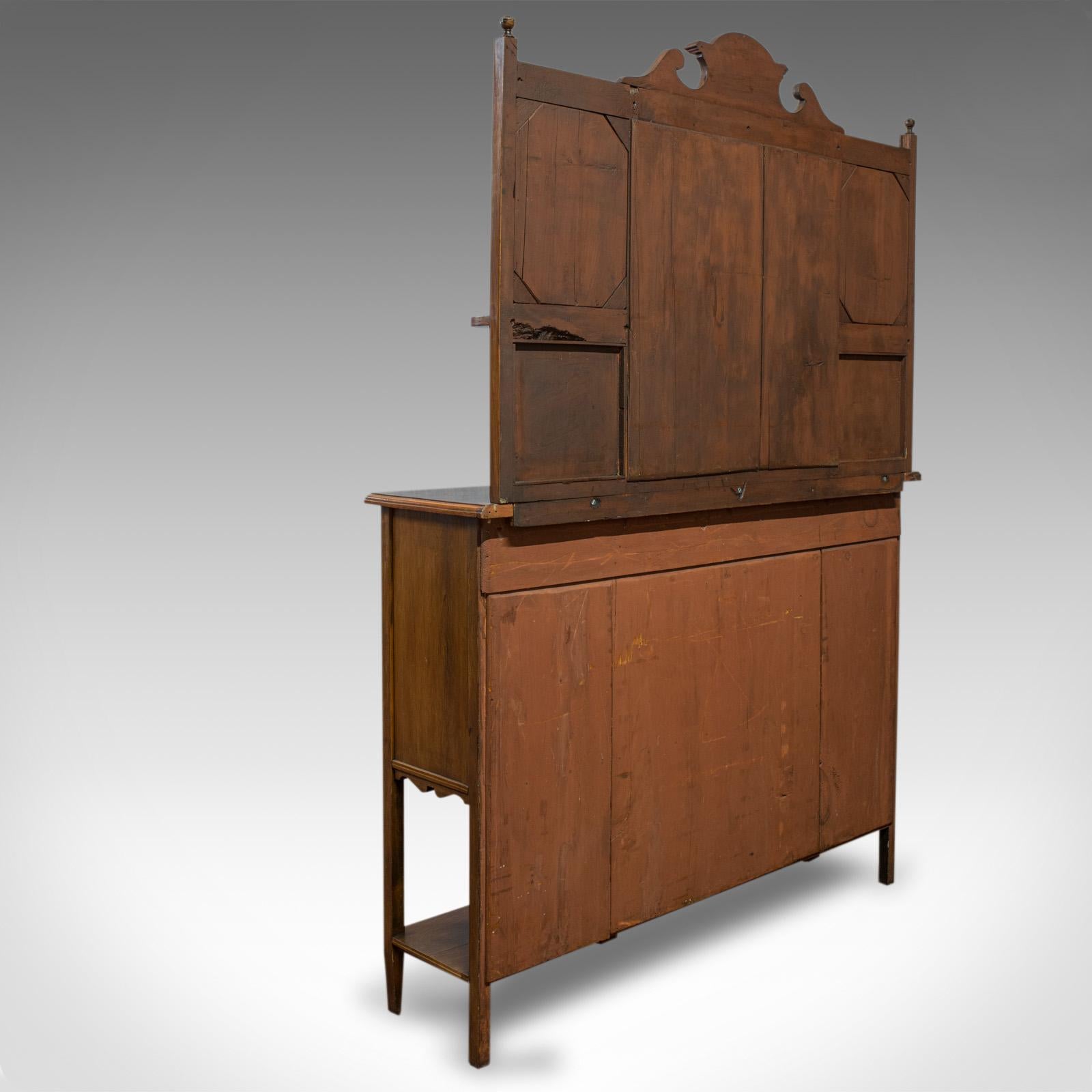 19th Century Sideboard, English, Rosewood, Dresser, Boxwood Inlay, Victorian, circa 1900 For Sale
