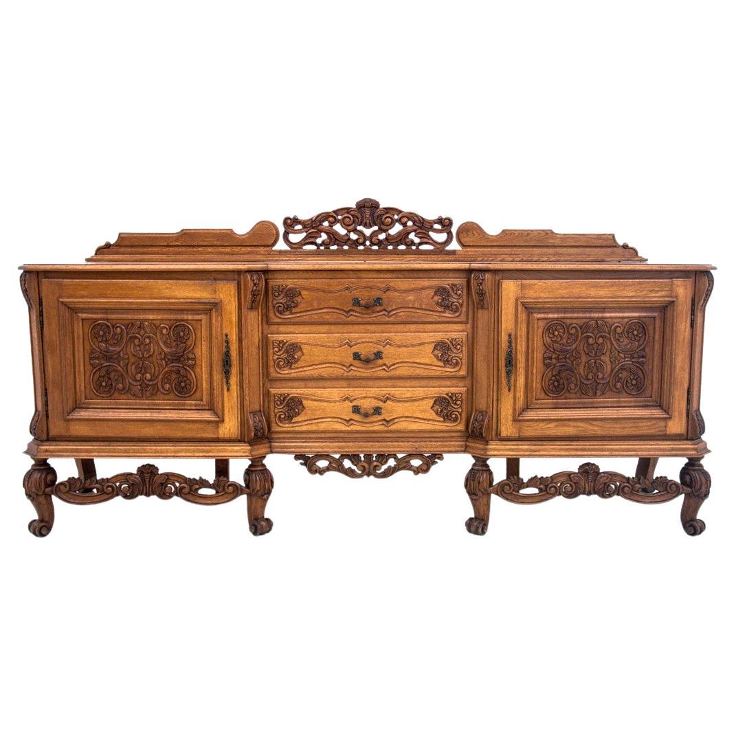 Antique Sideboard and Complete Canteen of Silver Plate Cutlery at 1stDibs