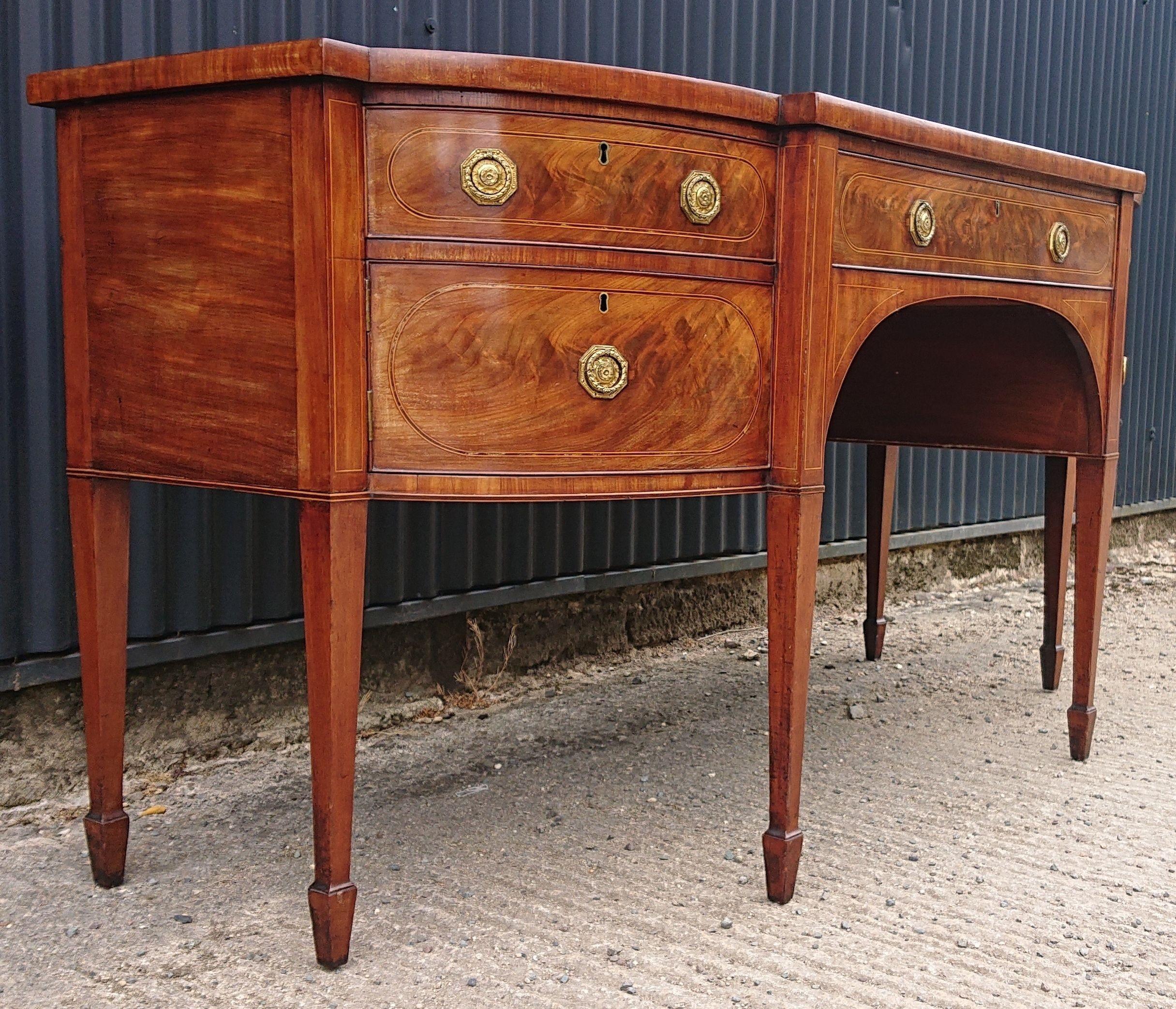 Early 19th Century Antique Sideboard George III Period Mahogany For Sale