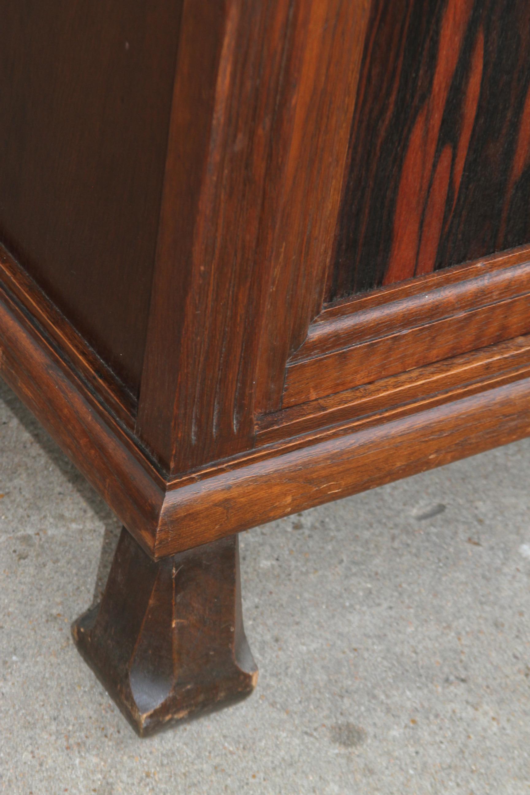 Antique Sideboard w/ Mirrored Backsplash For Sale 2