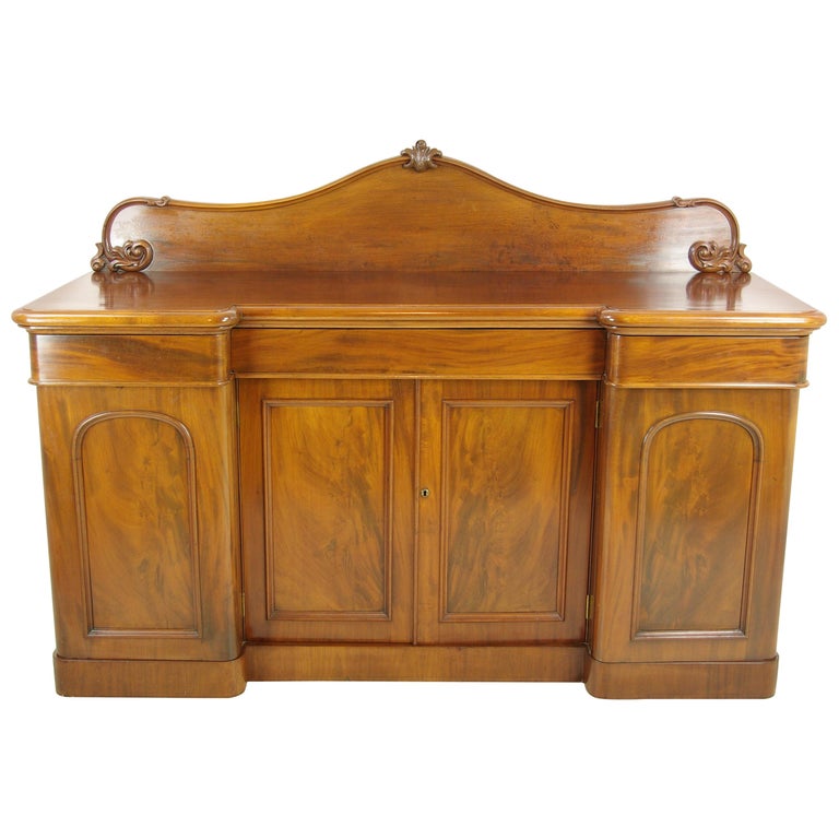 Antique Sideboard, Walnut Buffet, Chiffonier, Scotland, 1880, B1155 at