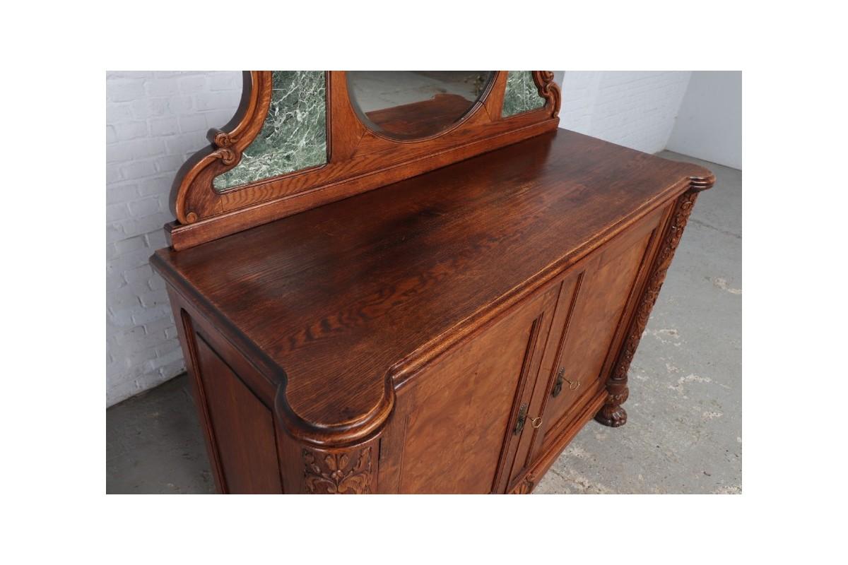 antique sideboard with mirror