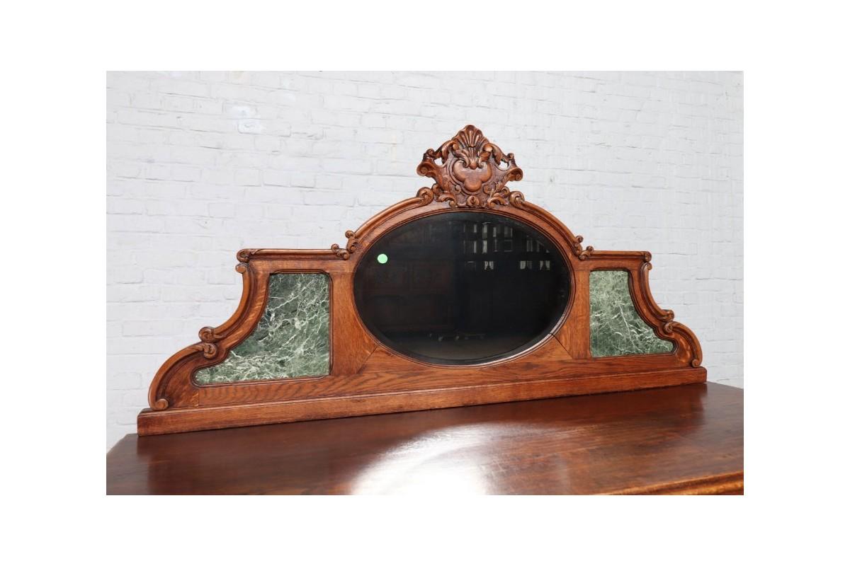 Danish Antique Sideboard with Mirror