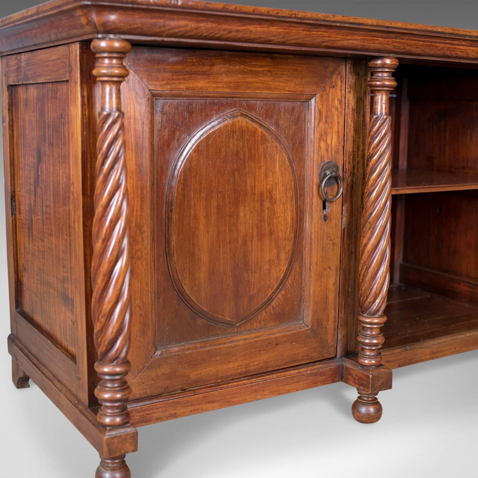 Antique Sideboard, Colonial Cabinet, Fruitwood, Cupboard, Early 20th Century 1