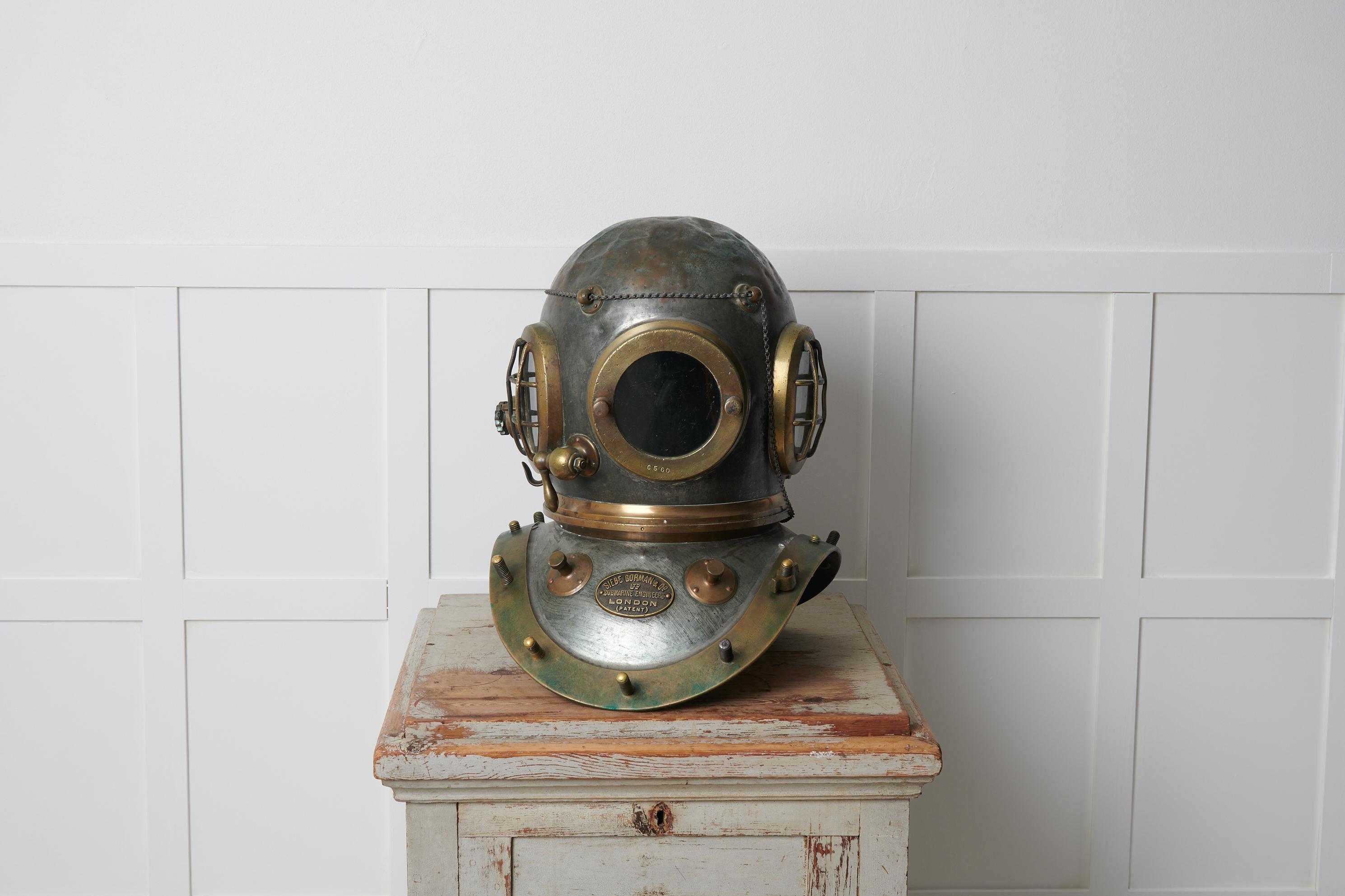 old diver helmet