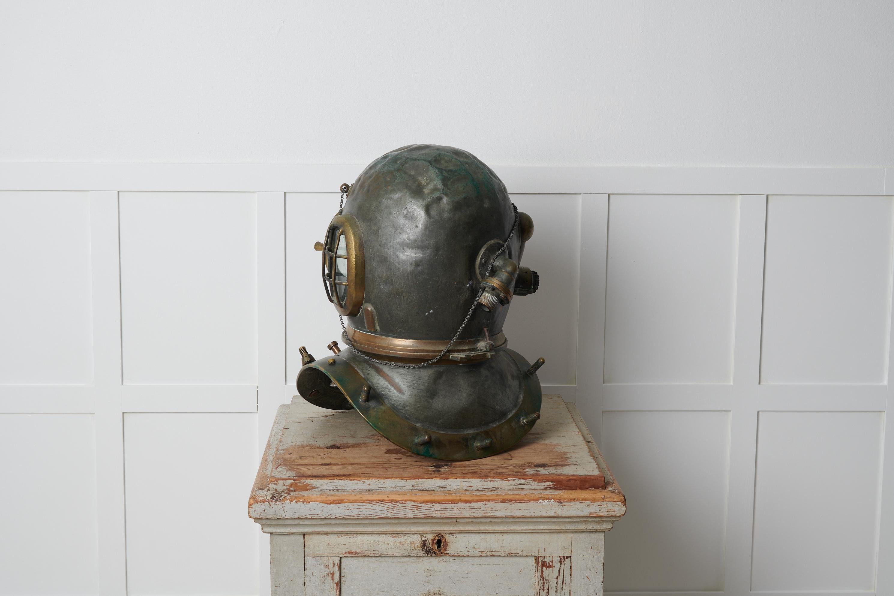 Industrial Antique Siebe Gorman & Co Authentic Diving Helmet