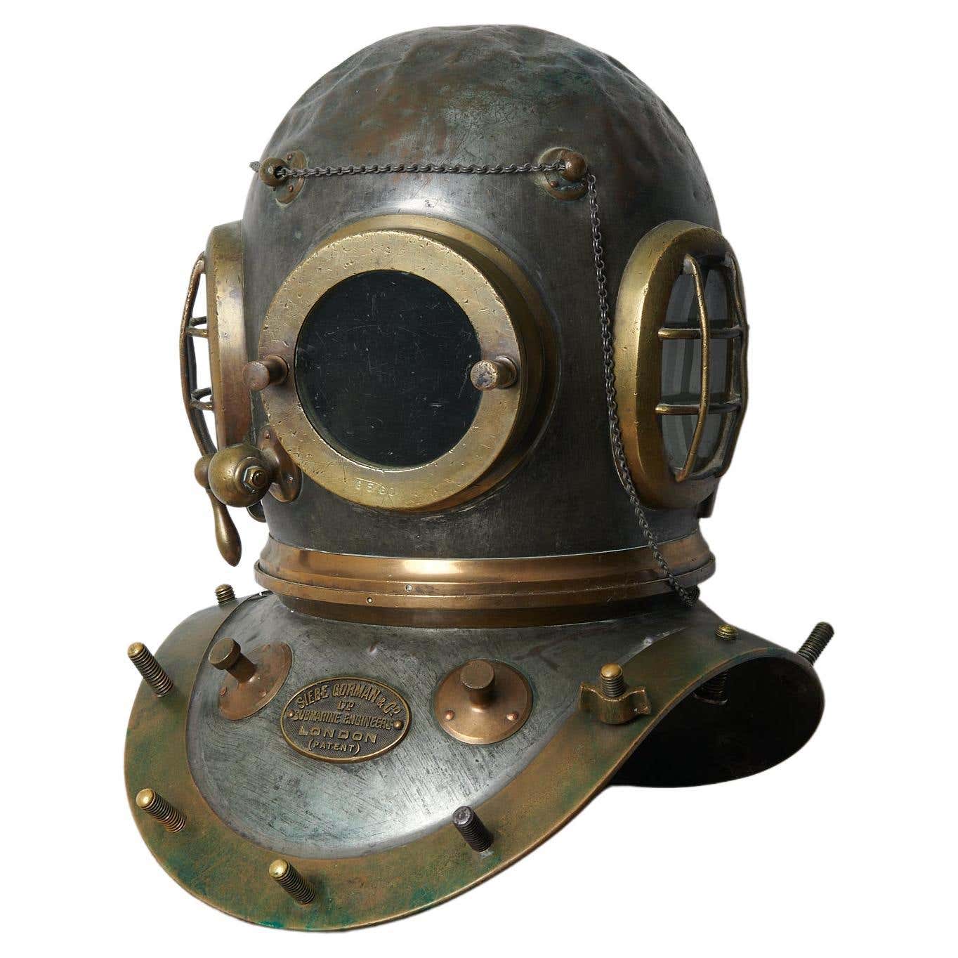 Antique Siebe Gorman and Co Authentic Diving Helmet at 1stDibs