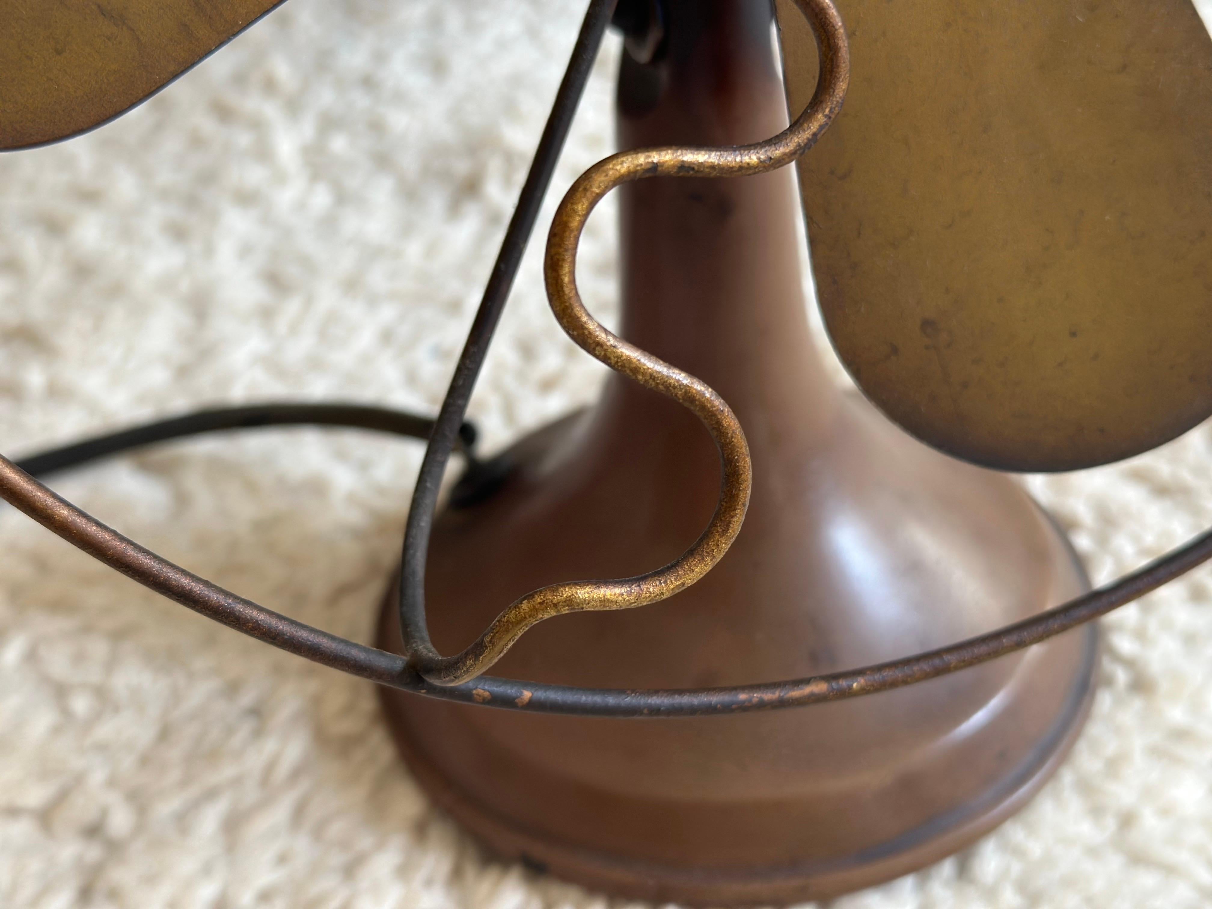 Antique Siemens Art Deco Bakelite & Brass Fan, 1920s For Sale 8